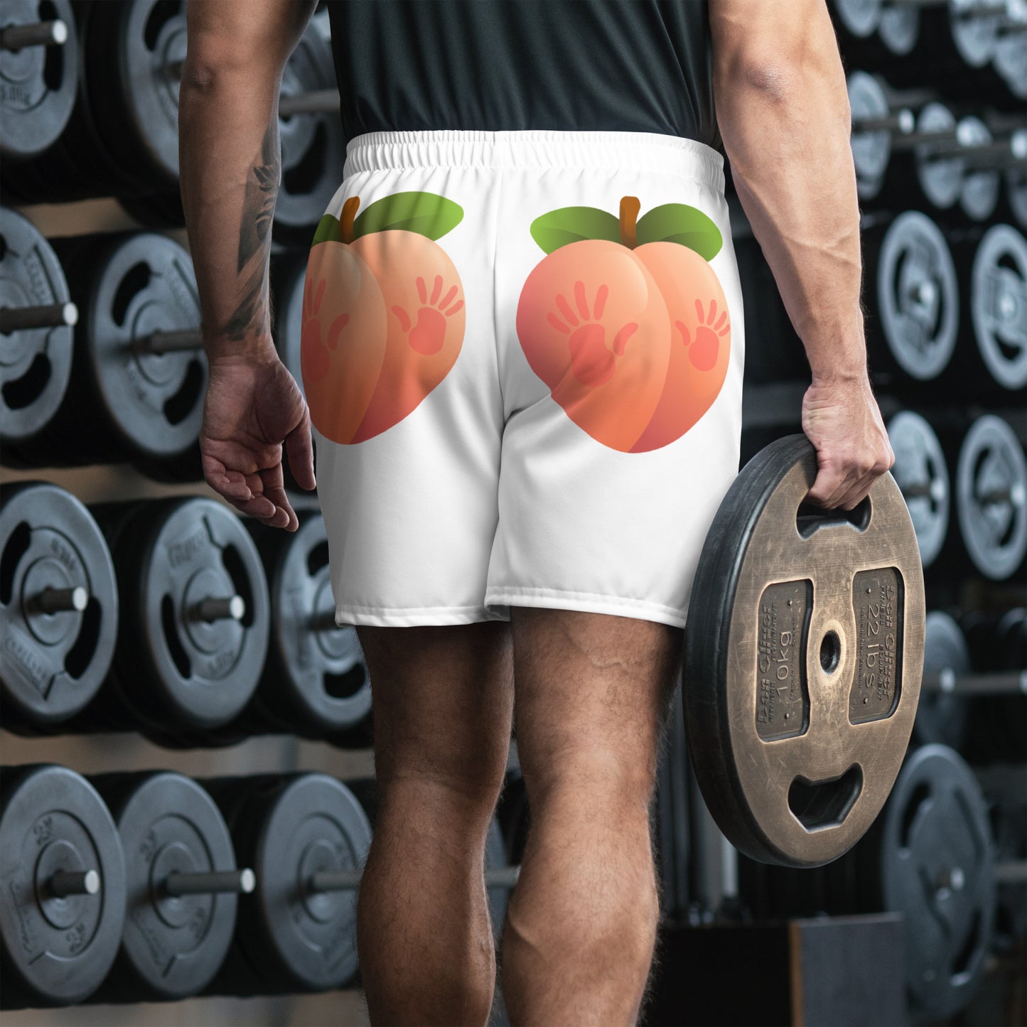 Spanked Peach - Men's Recycled Athletic Shorts