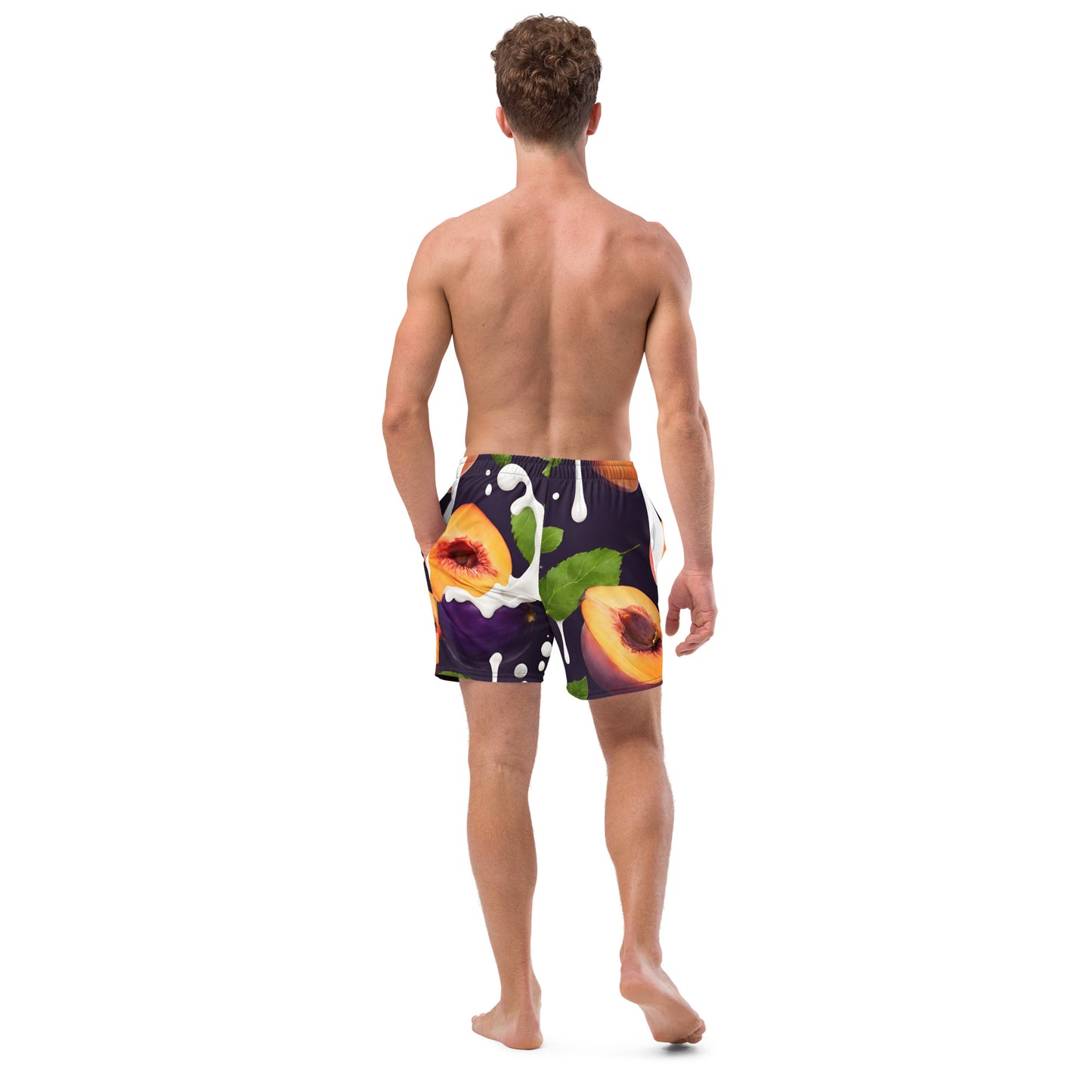 Stupidly Gay Eggplants Peaches and Cream - Men's swim trunks