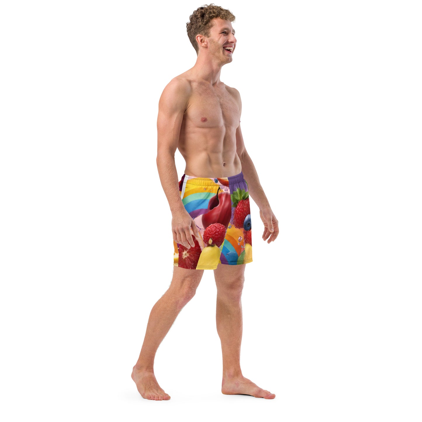 Rainbow Wet Fruit Super Gay - Men's swim trunks