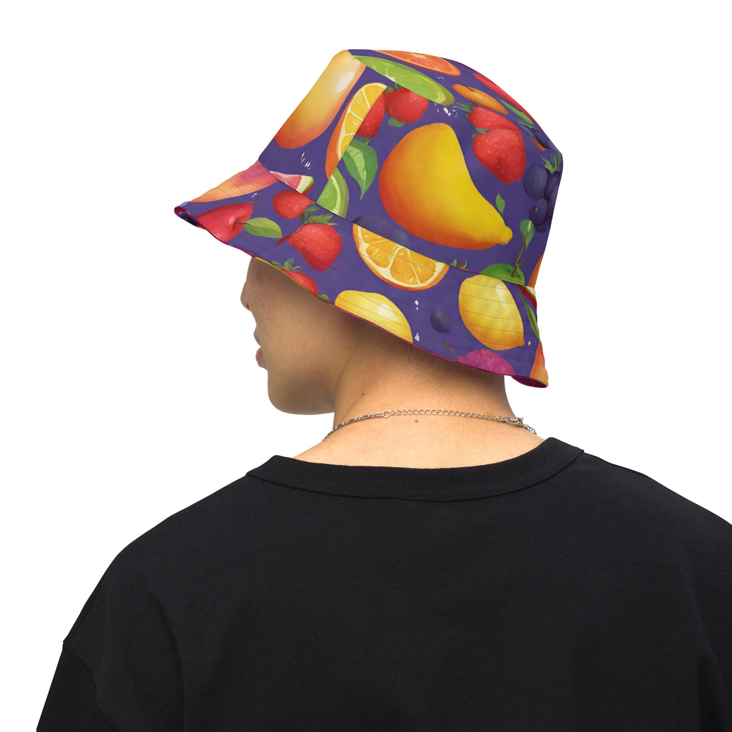 Fruit Shower/Fruit Glitter - Reversible bucket hat