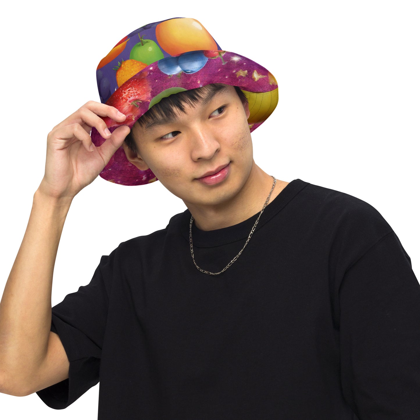 Fruit Shower/Fruit Glitter - Reversible bucket hat