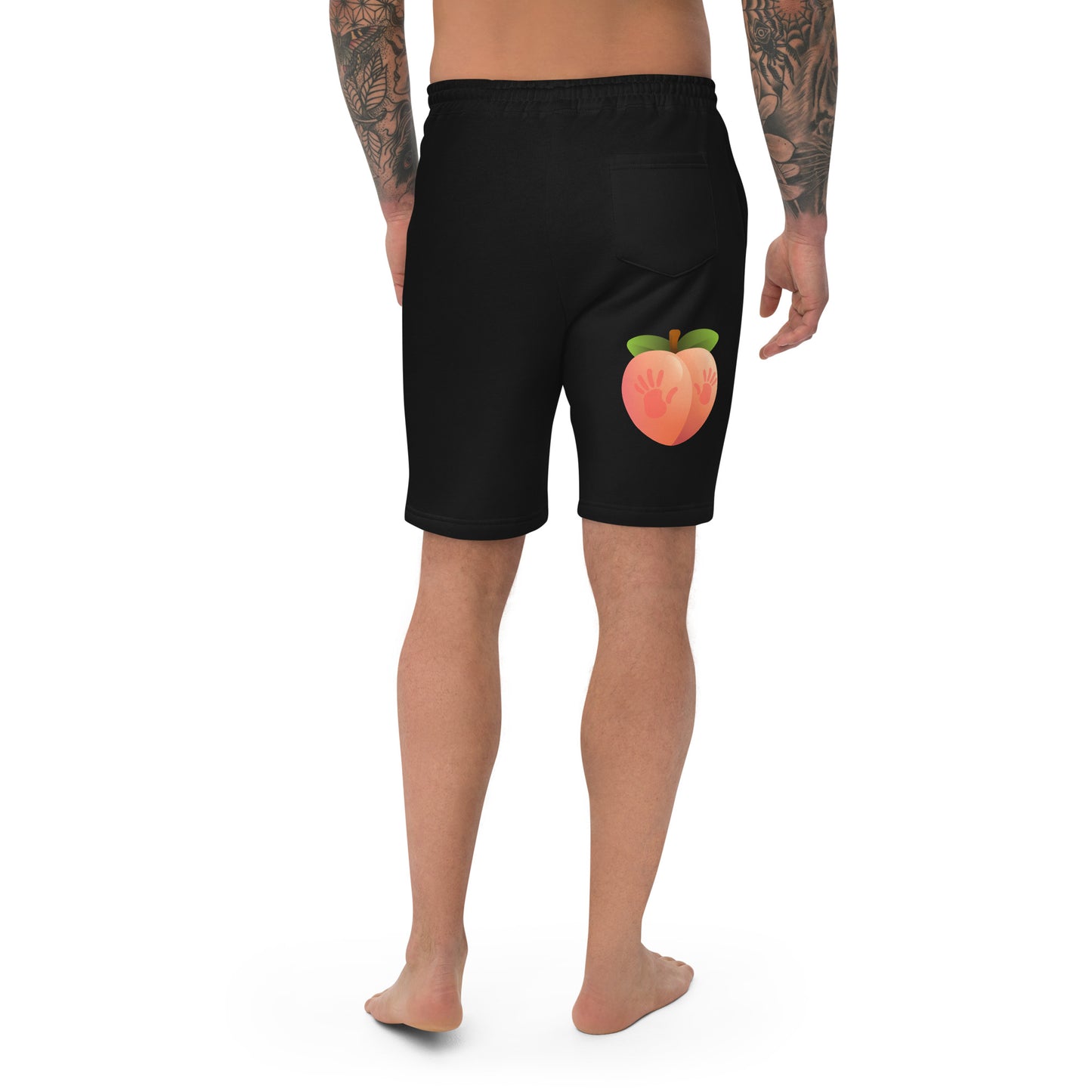 Spanked Peach - Men's fleece shorts