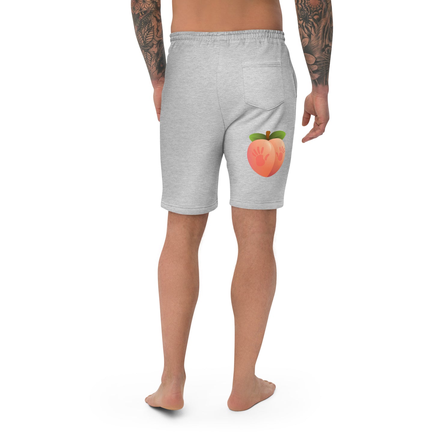 Spanked Peach - Men's fleece shorts