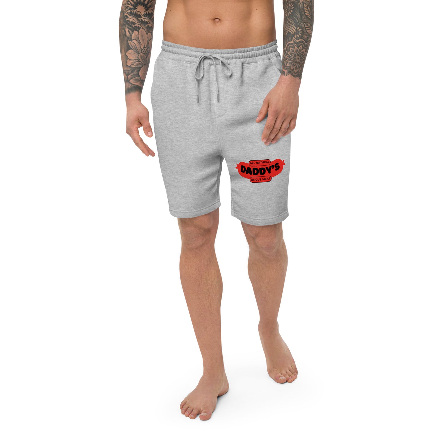 All Natural Daddy's Uncut Meat - Men's fleece shorts