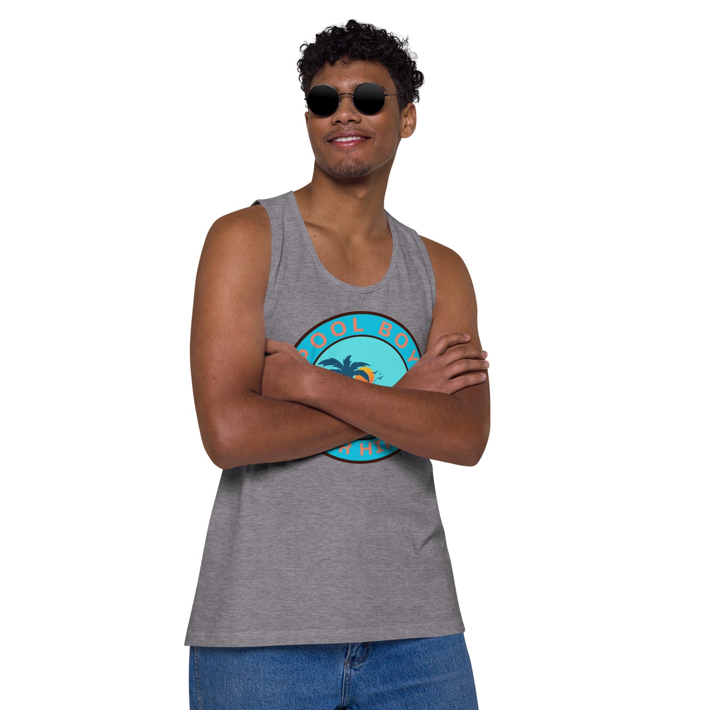 Pool Boy For Hire - Men’s premium tank top