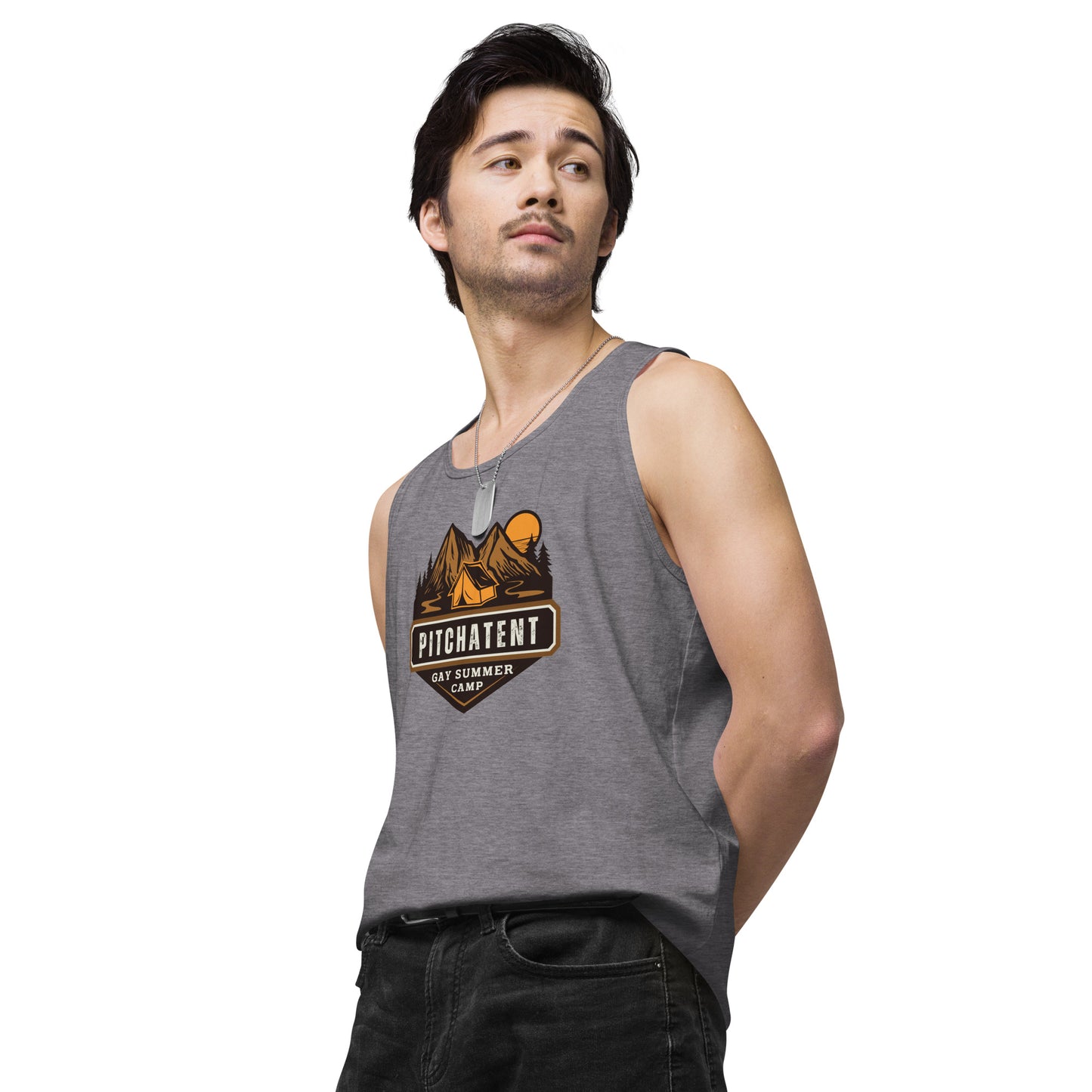 PITCHATENT Gay Summer Camp - Men’s premium tank top