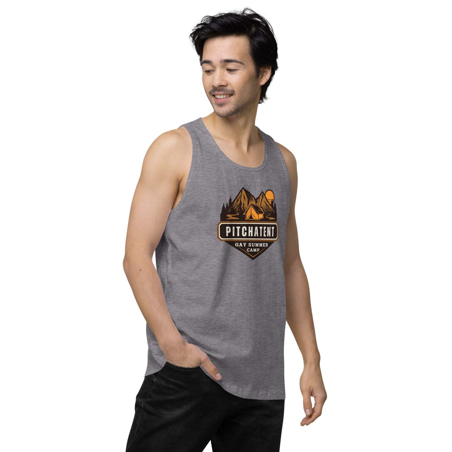 PITCHATENT Gay Summer Camp - Men’s premium tank top