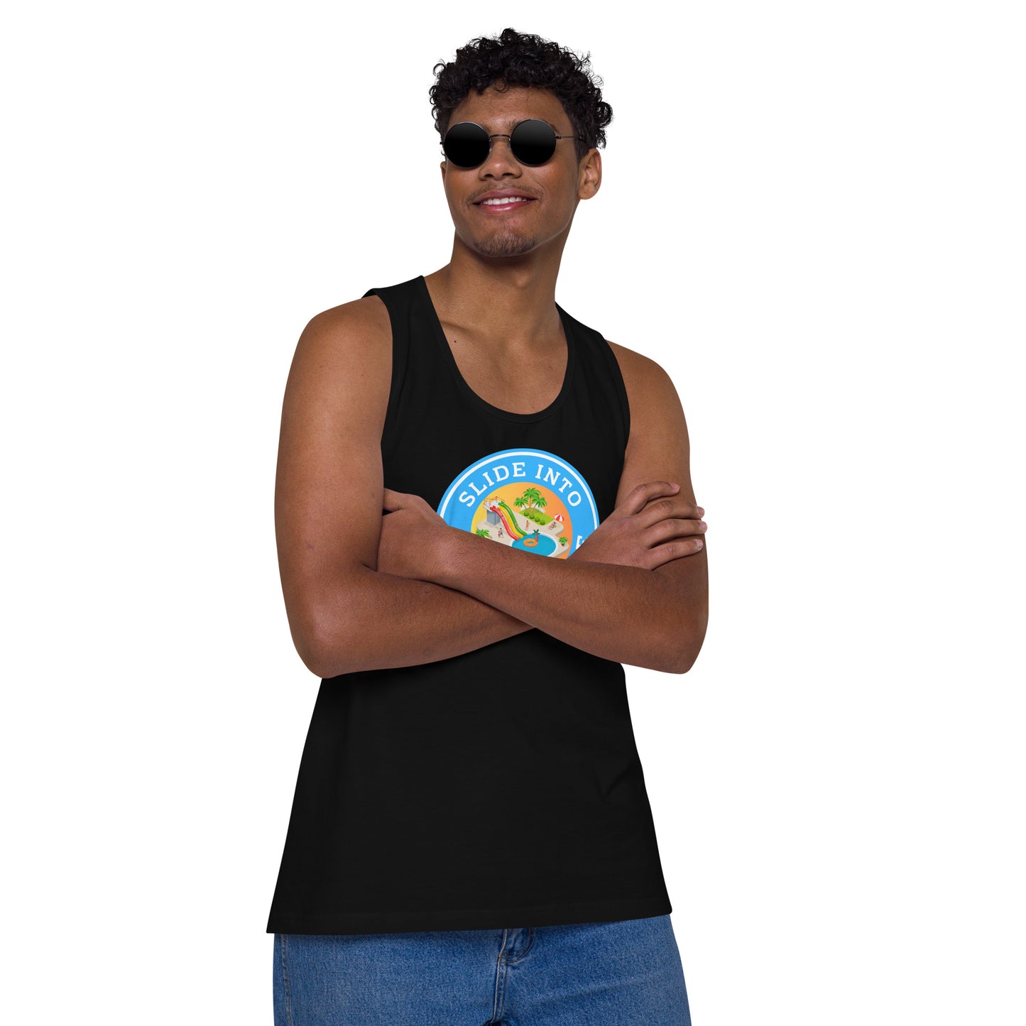 Slide Into My Wet Hole - Men’s premium tank top