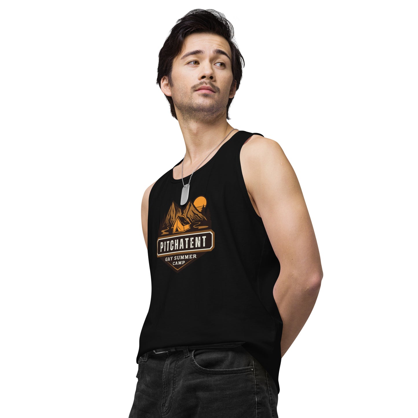 PITCHATENT Gay Summer Camp - Men’s premium tank top