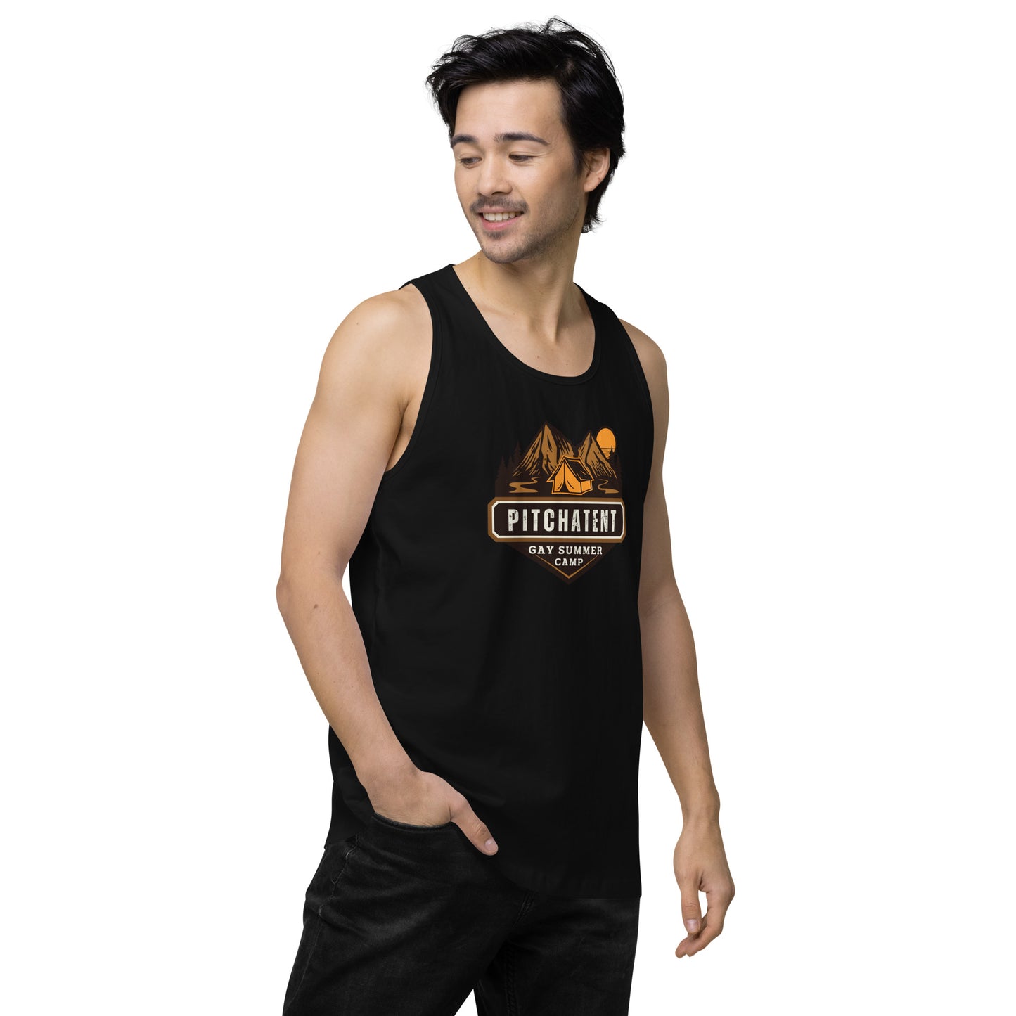 PITCHATENT Gay Summer Camp - Men’s premium tank top