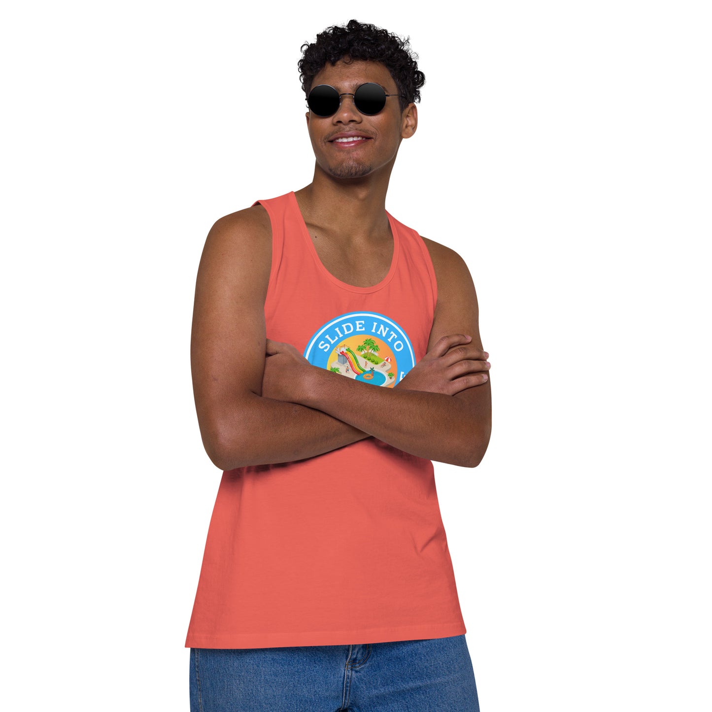 Slide Into My Wet Hole - Men’s premium tank top