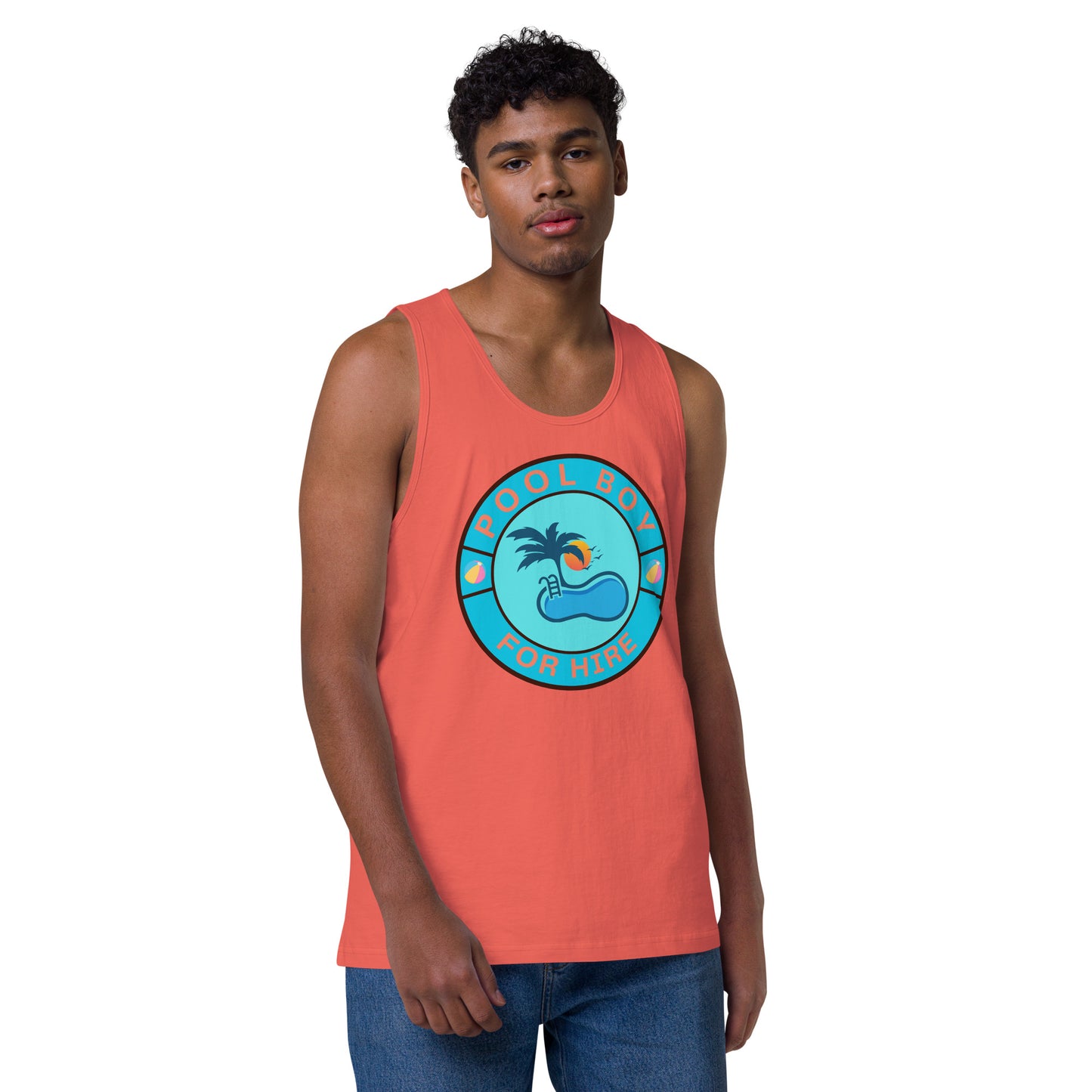 Pool Boy For Hire - Men’s premium tank top