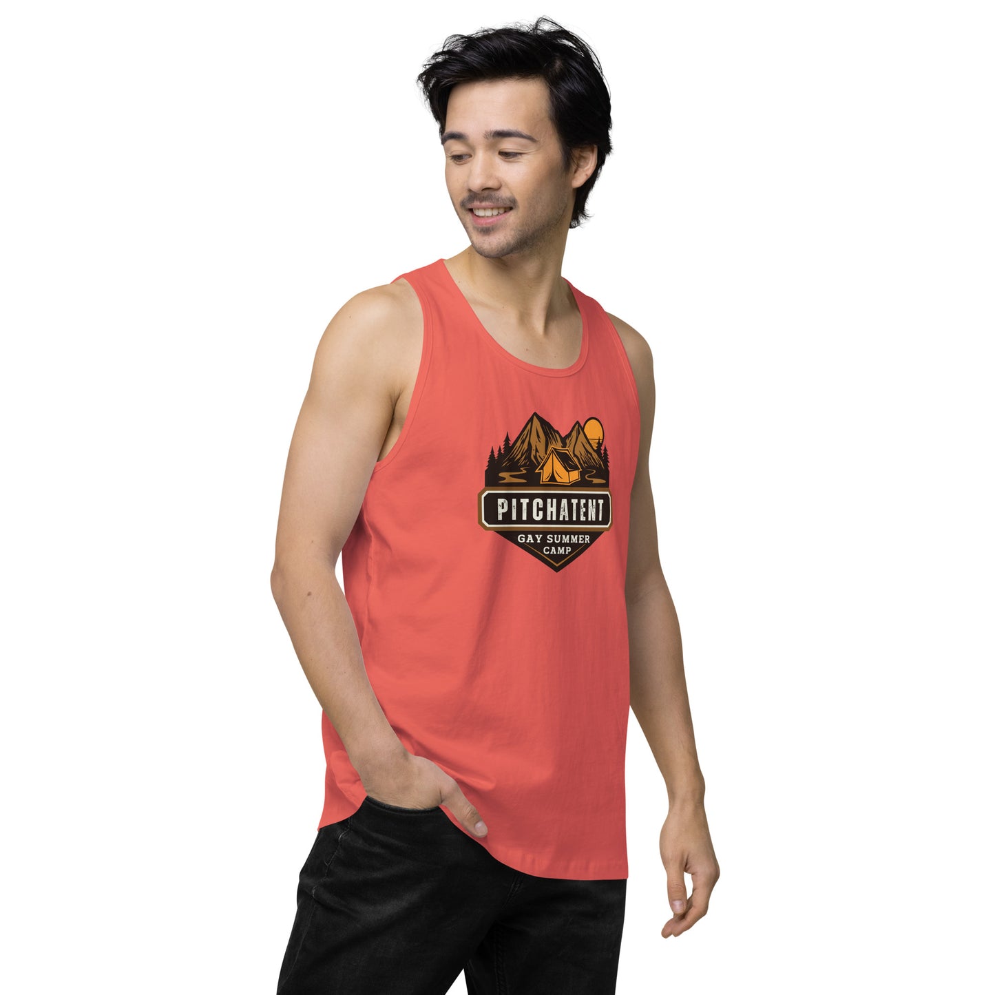 PITCHATENT Gay Summer Camp - Men’s premium tank top