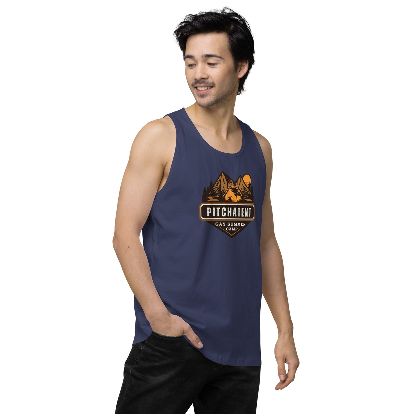 PITCHATENT Gay Summer Camp - Men’s premium tank top