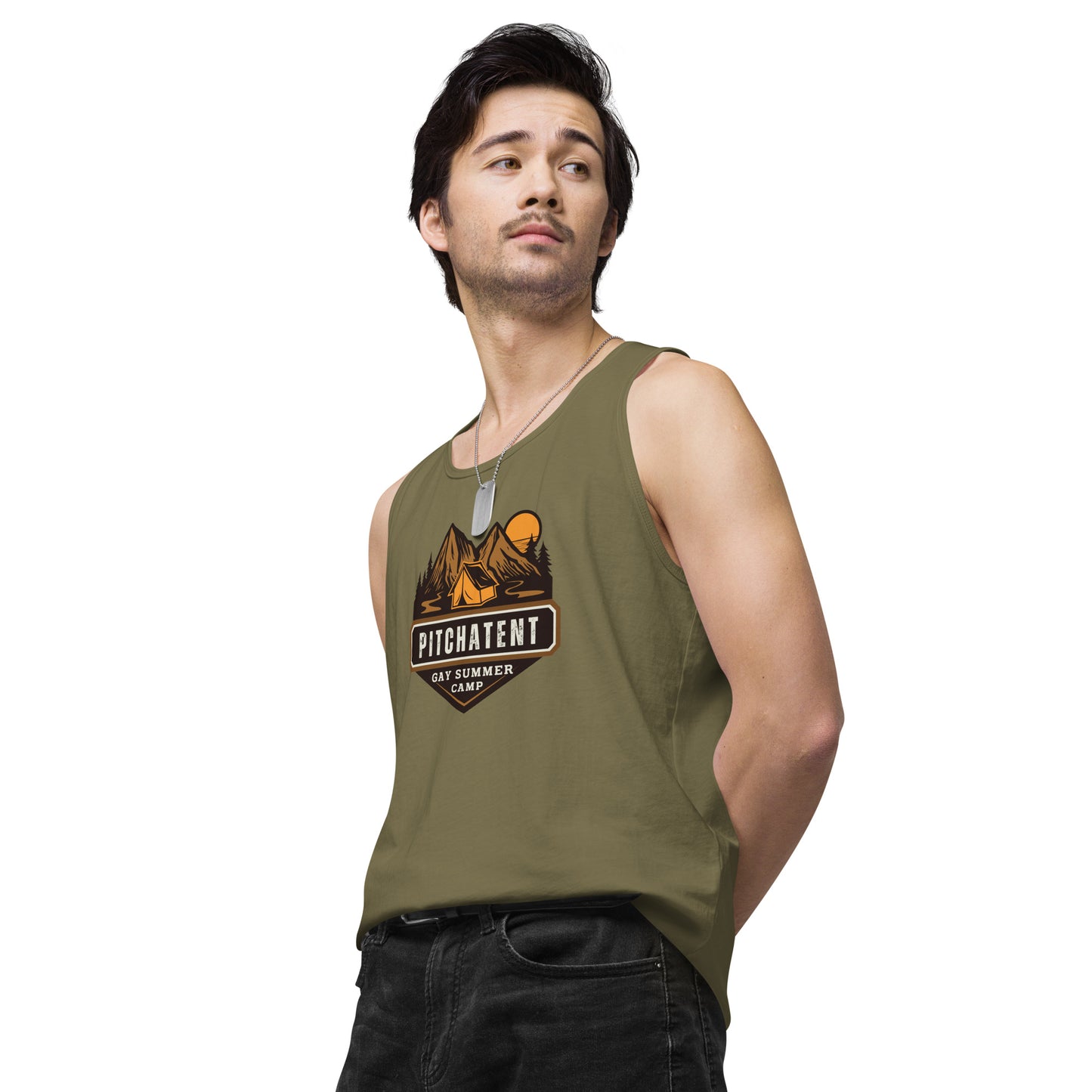 PITCHATENT Gay Summer Camp - Men’s premium tank top