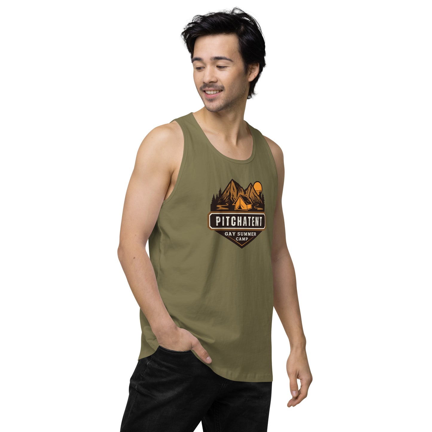 PITCHATENT Gay Summer Camp - Men’s premium tank top