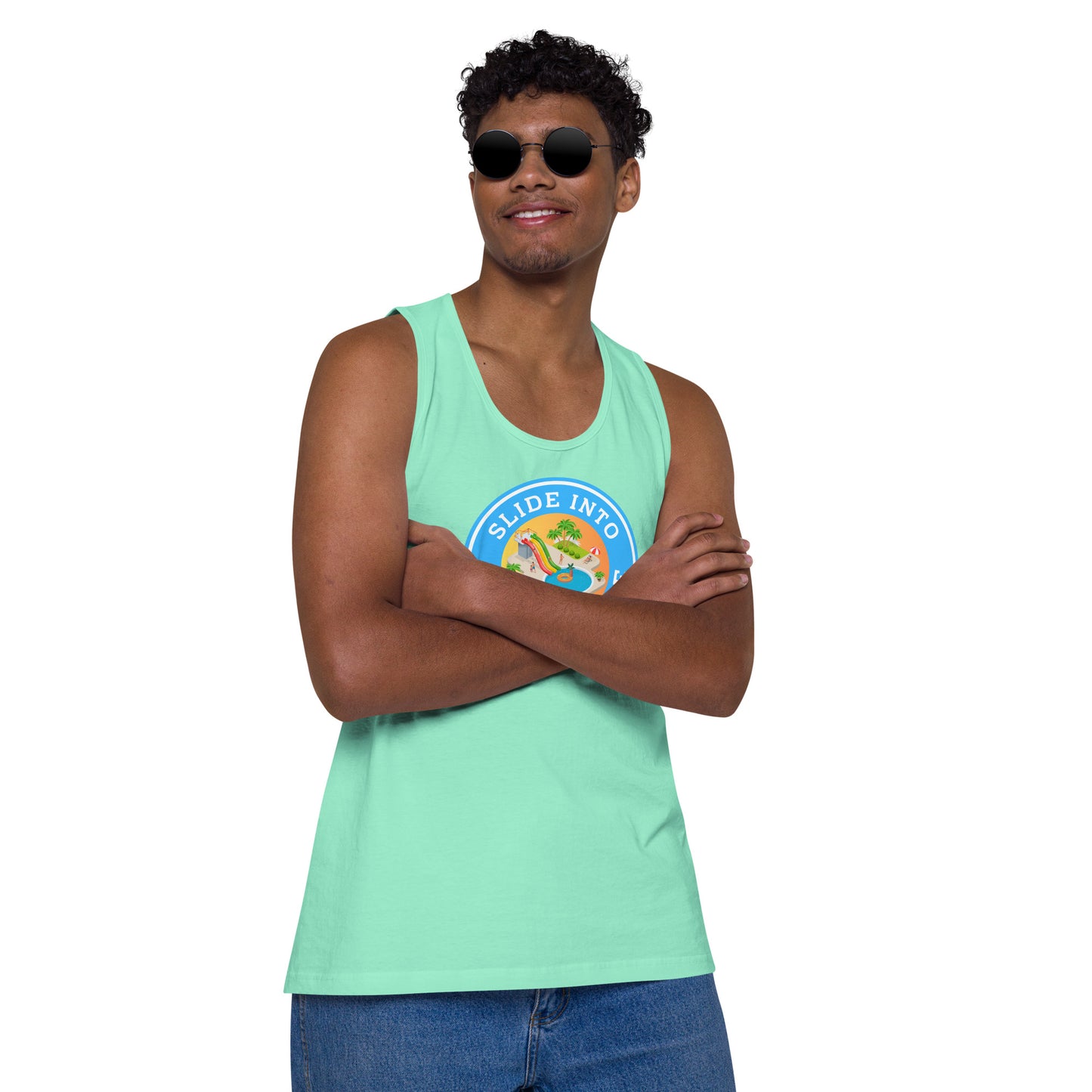 Slide Into My Wet Hole - Men’s premium tank top