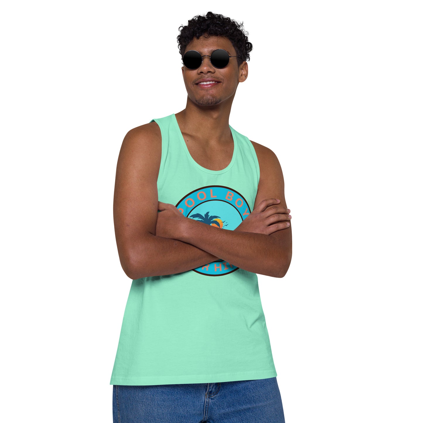 Pool Boy For Hire - Men’s premium tank top