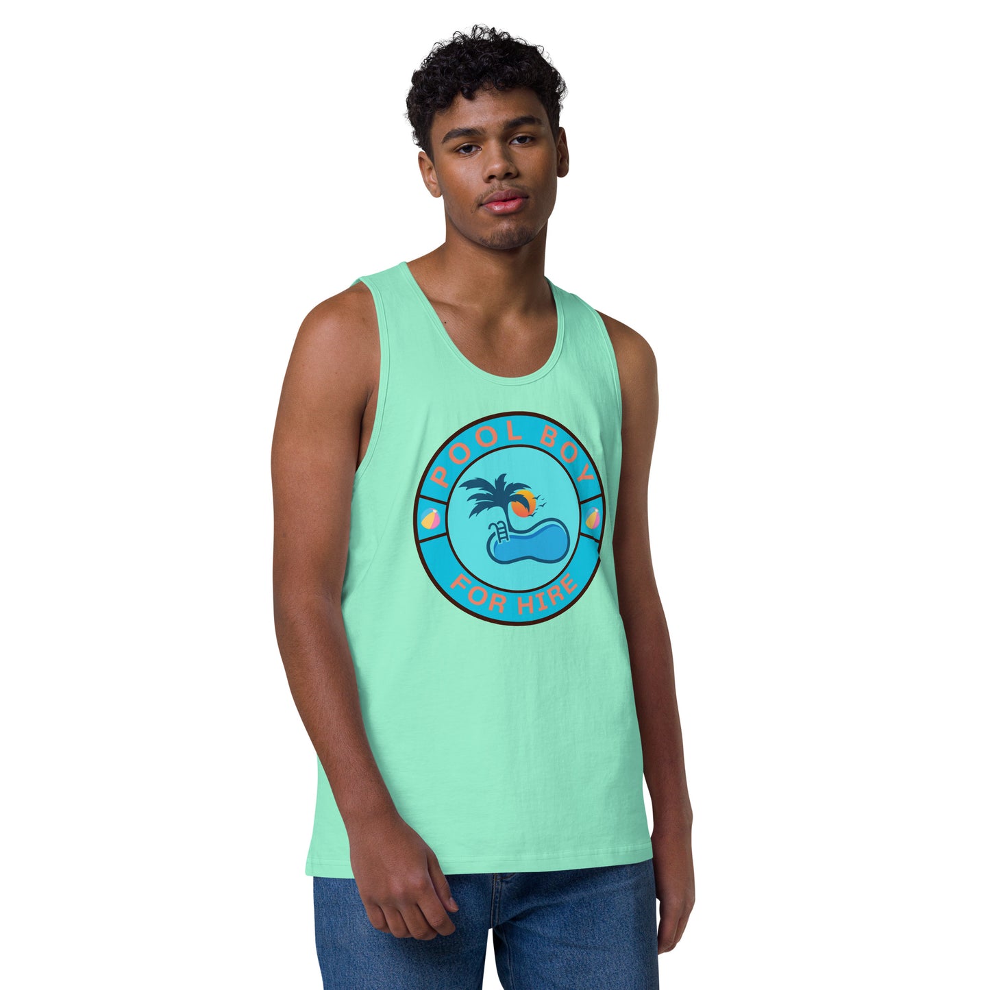 Pool Boy For Hire - Men’s premium tank top