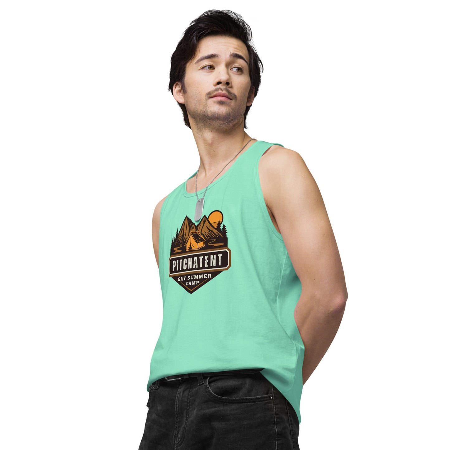 PITCHATENT Gay Summer Camp - Men’s premium tank top