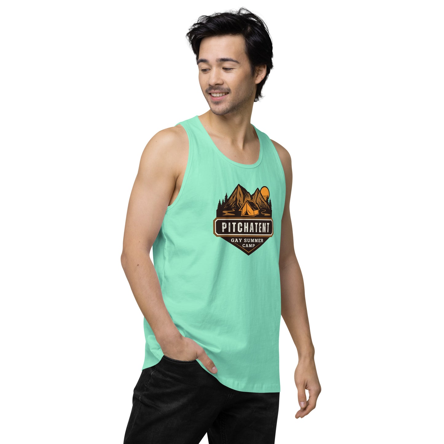 PITCHATENT Gay Summer Camp - Men’s premium tank top