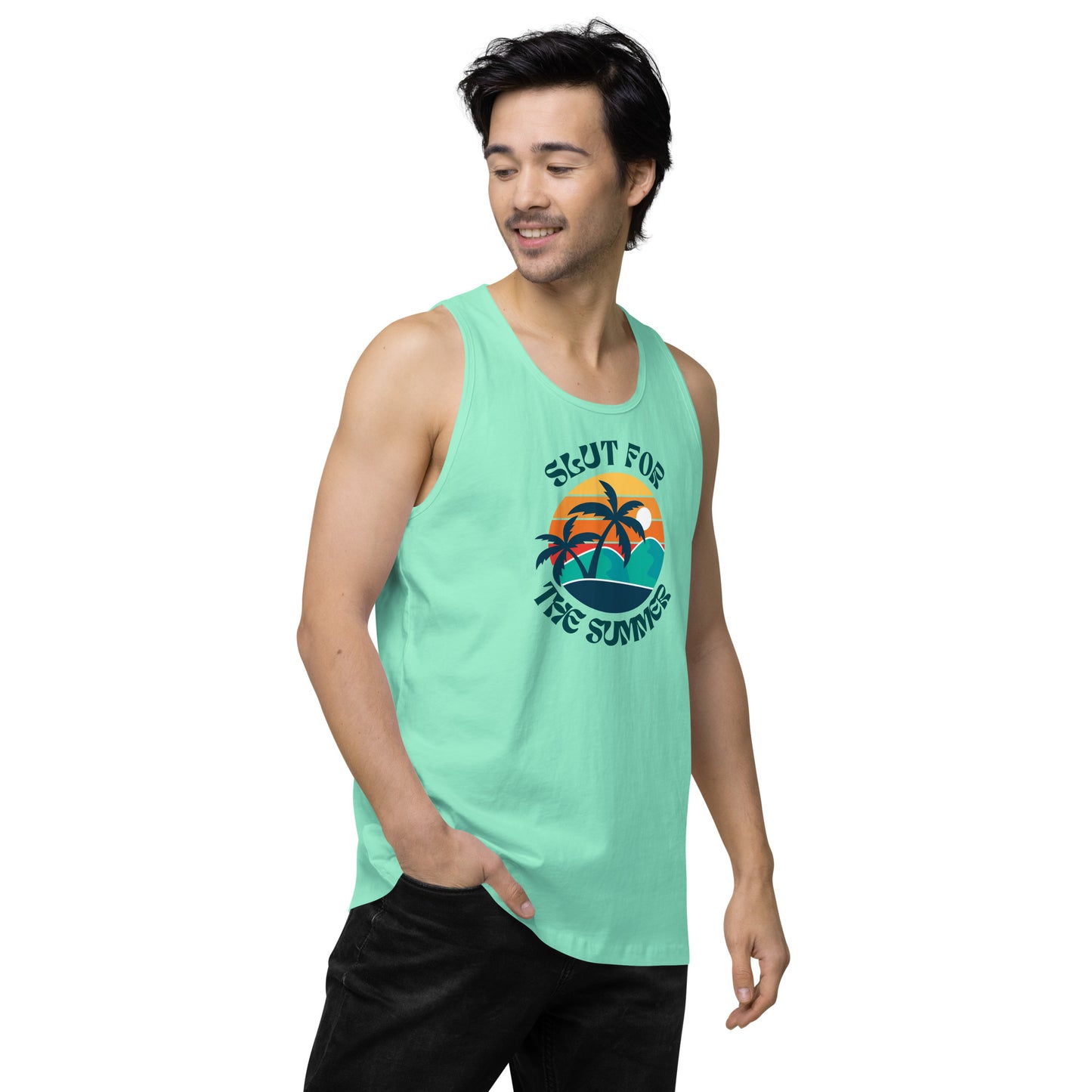 Slut For The Summer - Men’s premium tank top