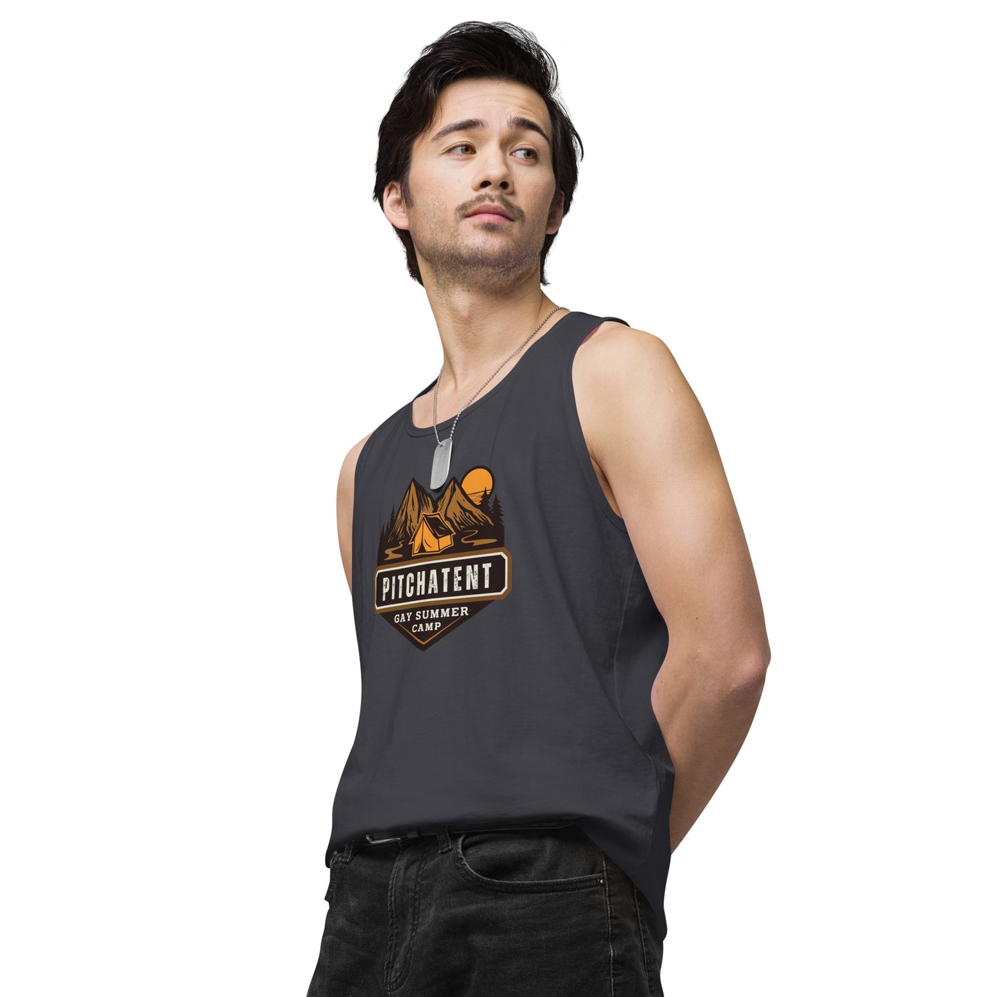 PITCHATENT Gay Summer Camp - Men’s premium tank top