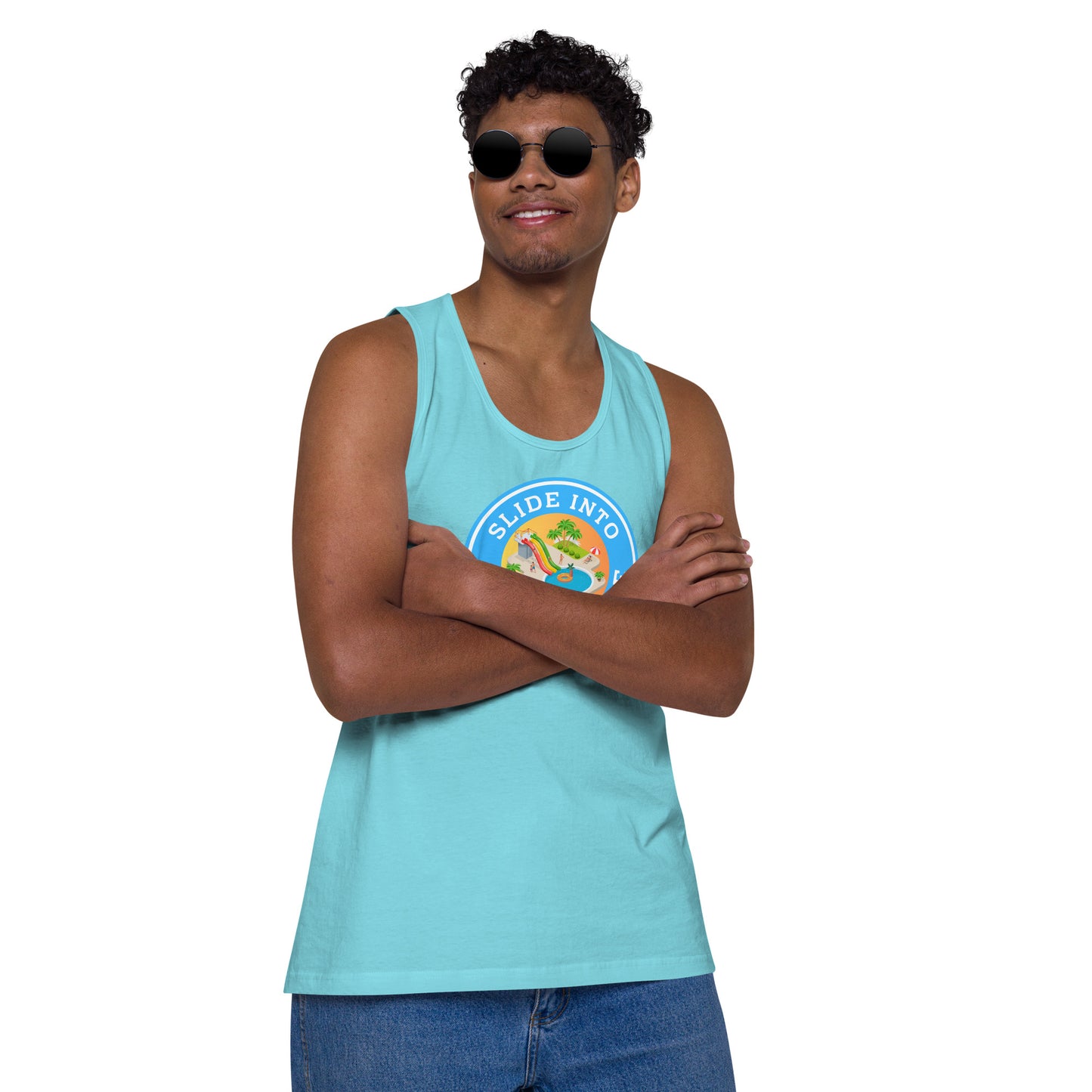 Slide Into My Wet Hole - Men’s premium tank top