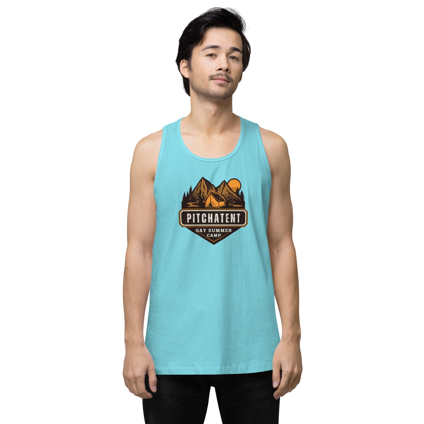 PITCHATENT Gay Summer Camp - Men’s premium tank top