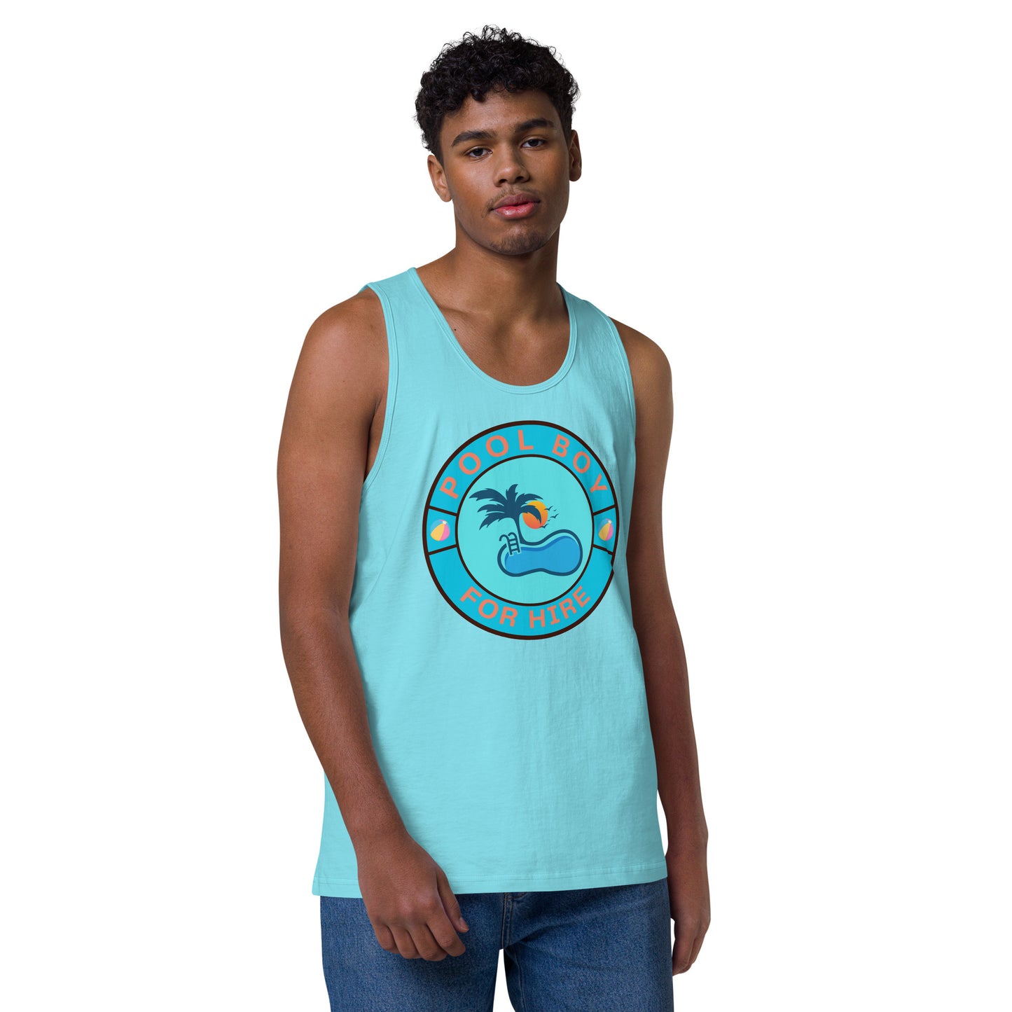 Pool Boy For Hire - Men’s premium tank top