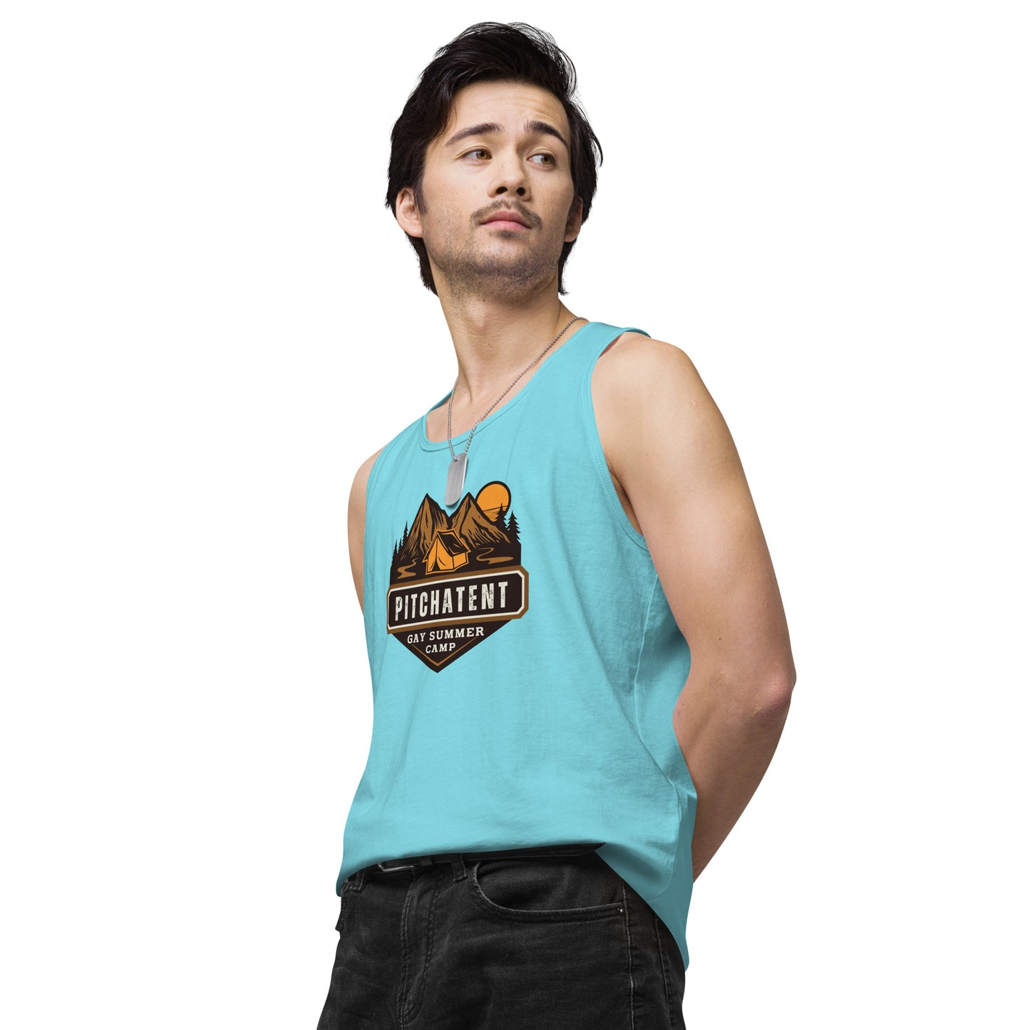 PITCHATENT Gay Summer Camp - Men’s premium tank top