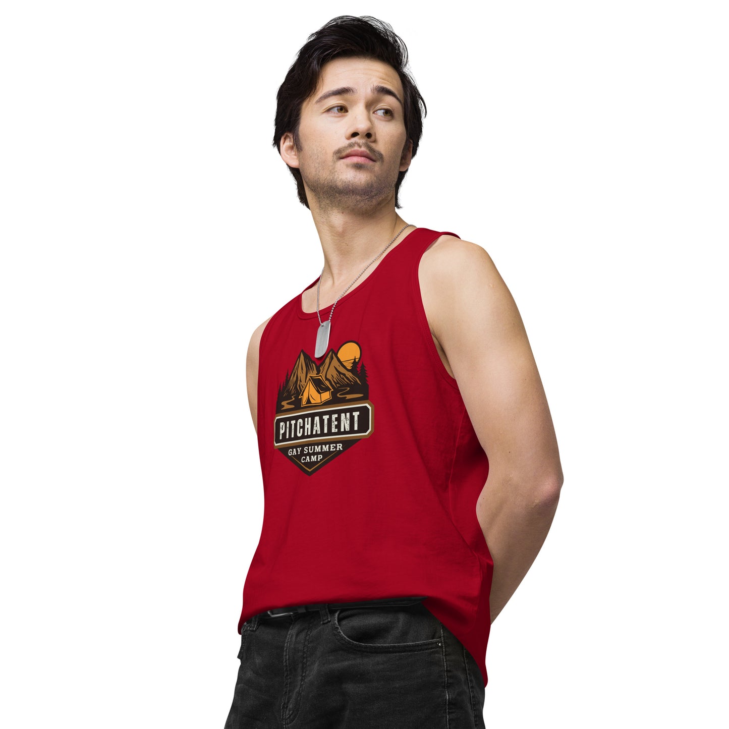 PITCHATENT Gay Summer Camp - Men’s premium tank top