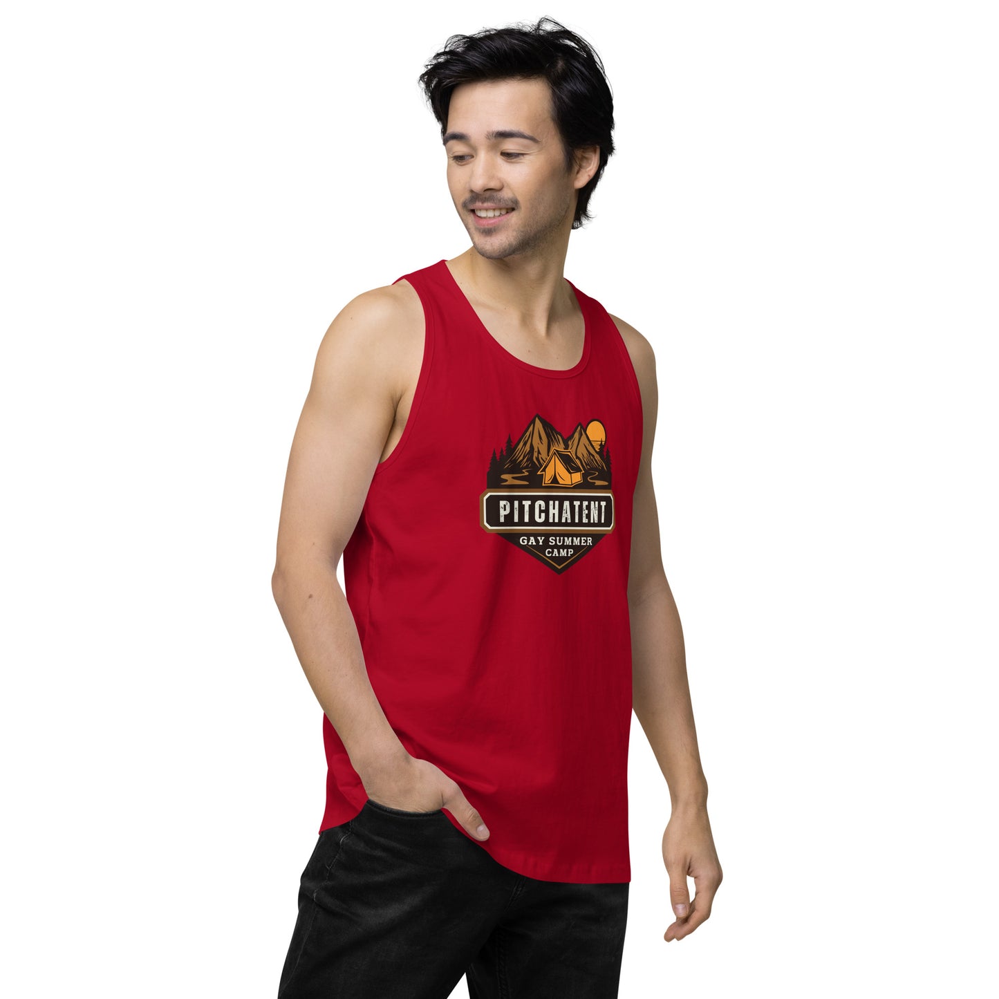 PITCHATENT Gay Summer Camp - Men’s premium tank top