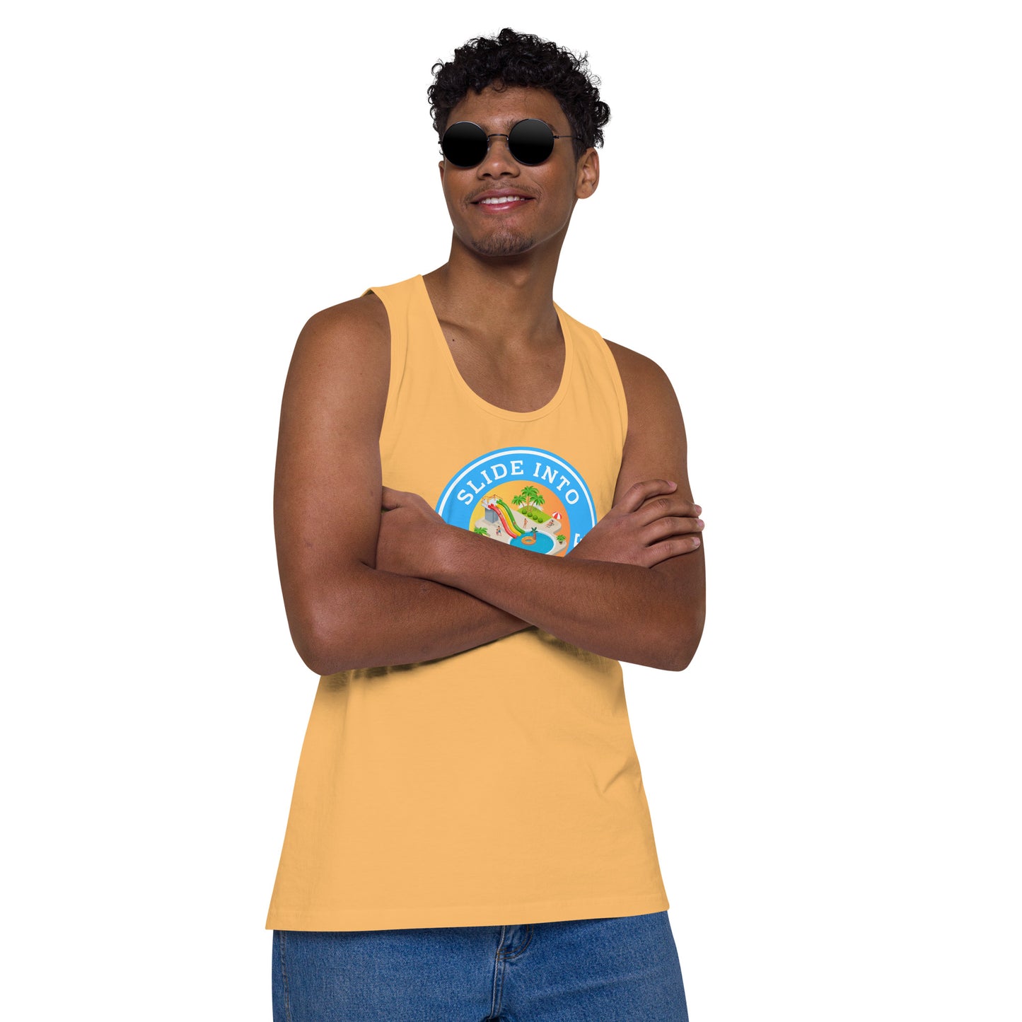 Slide Into My Wet Hole - Men’s premium tank top