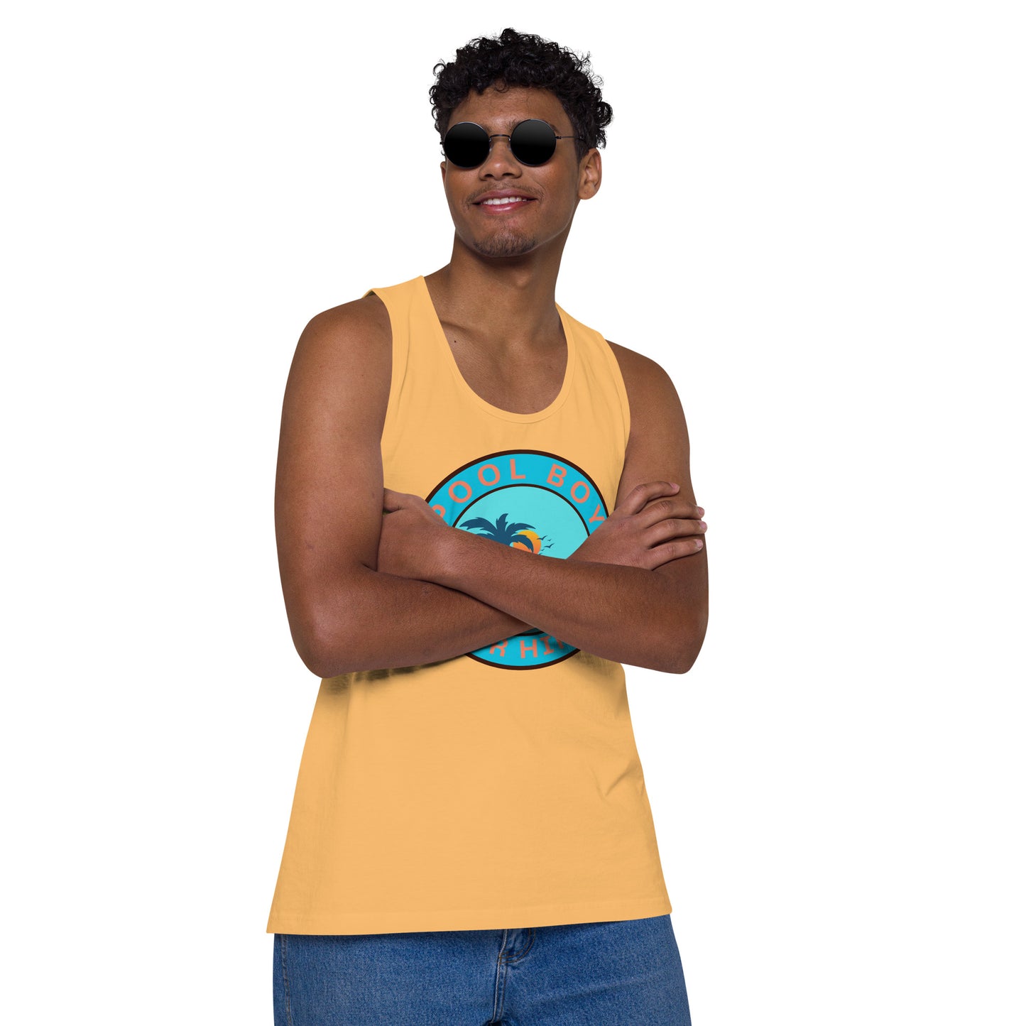 Pool Boy For Hire - Men’s premium tank top