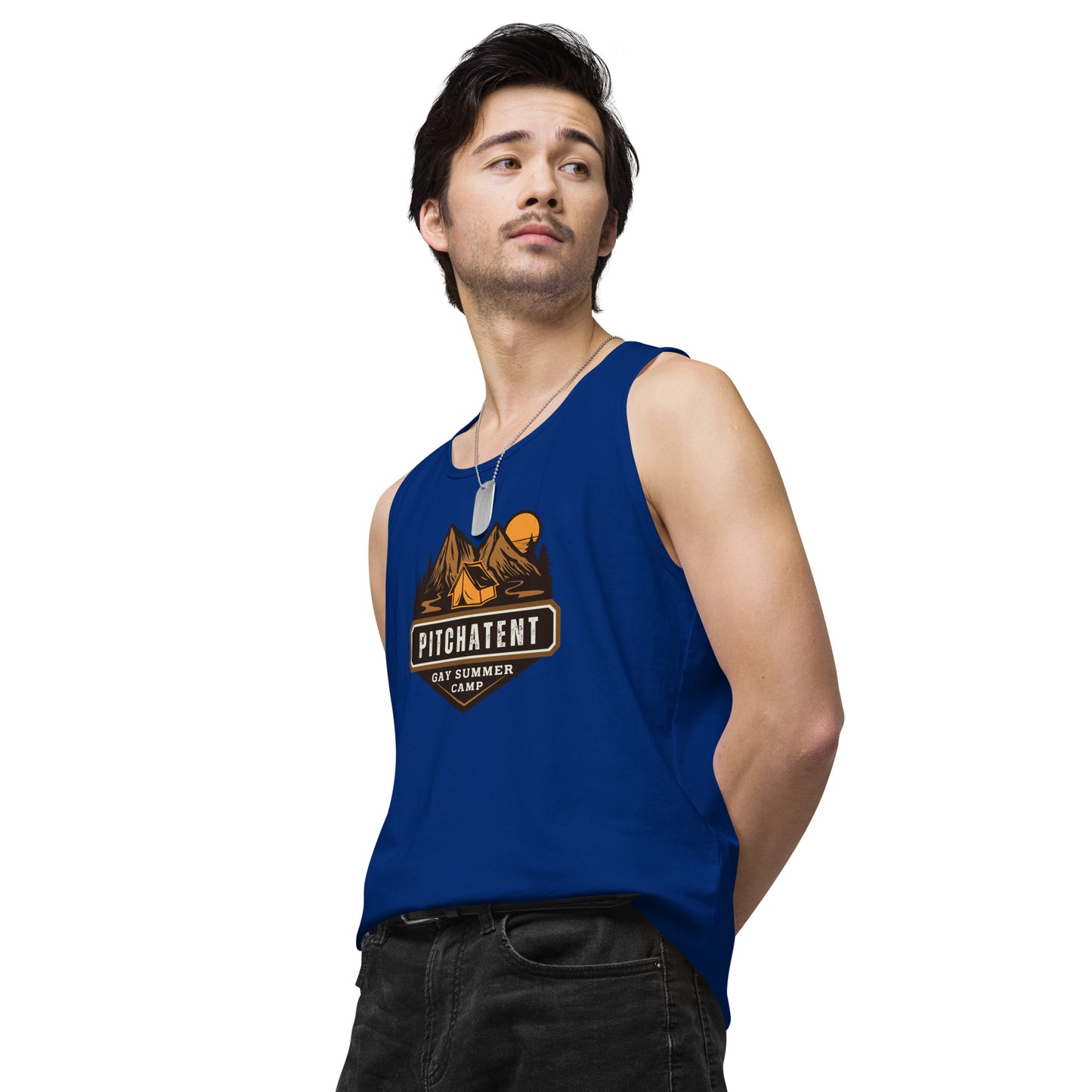 PITCHATENT Gay Summer Camp - Men’s premium tank top