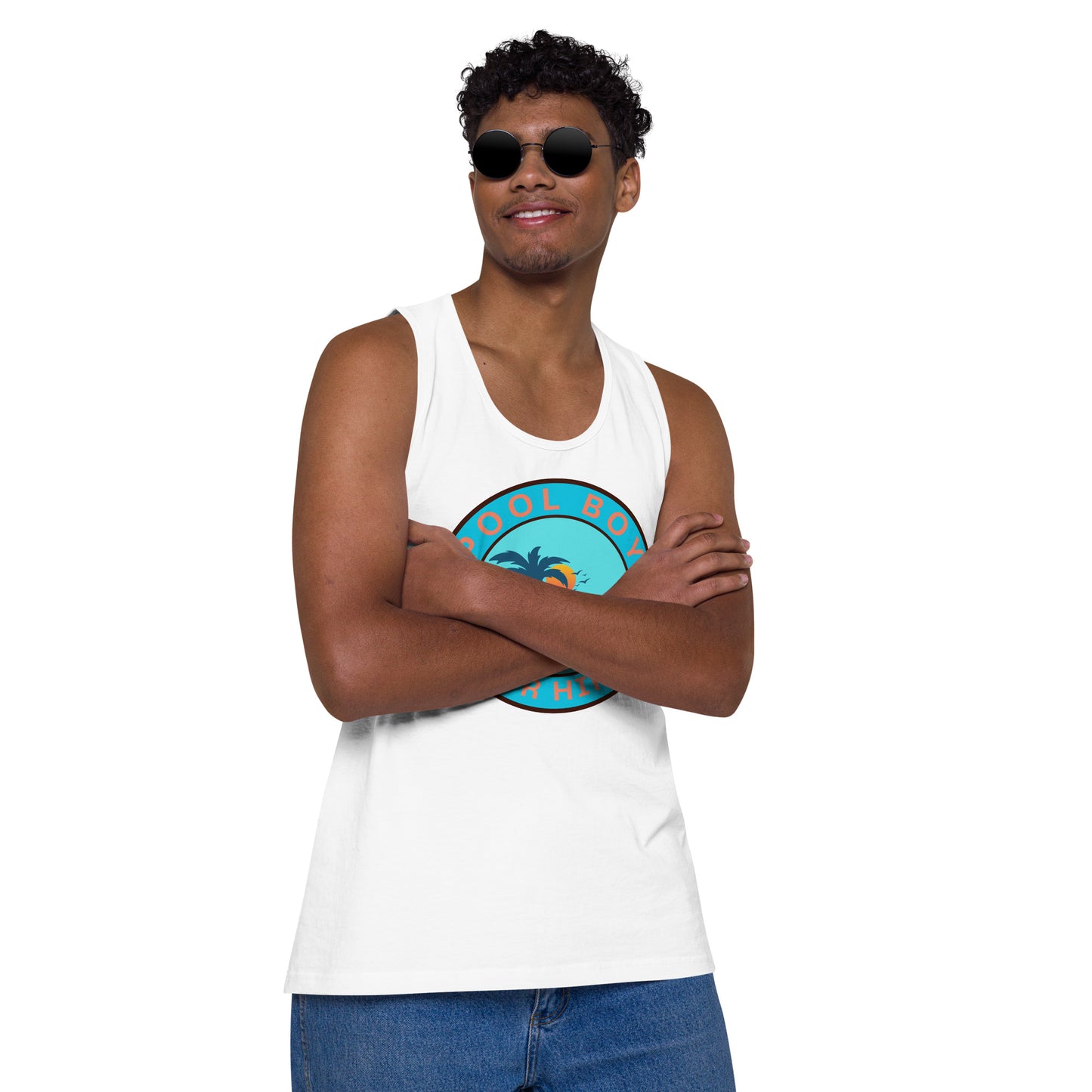 Pool Boy For Hire - Men’s premium tank top