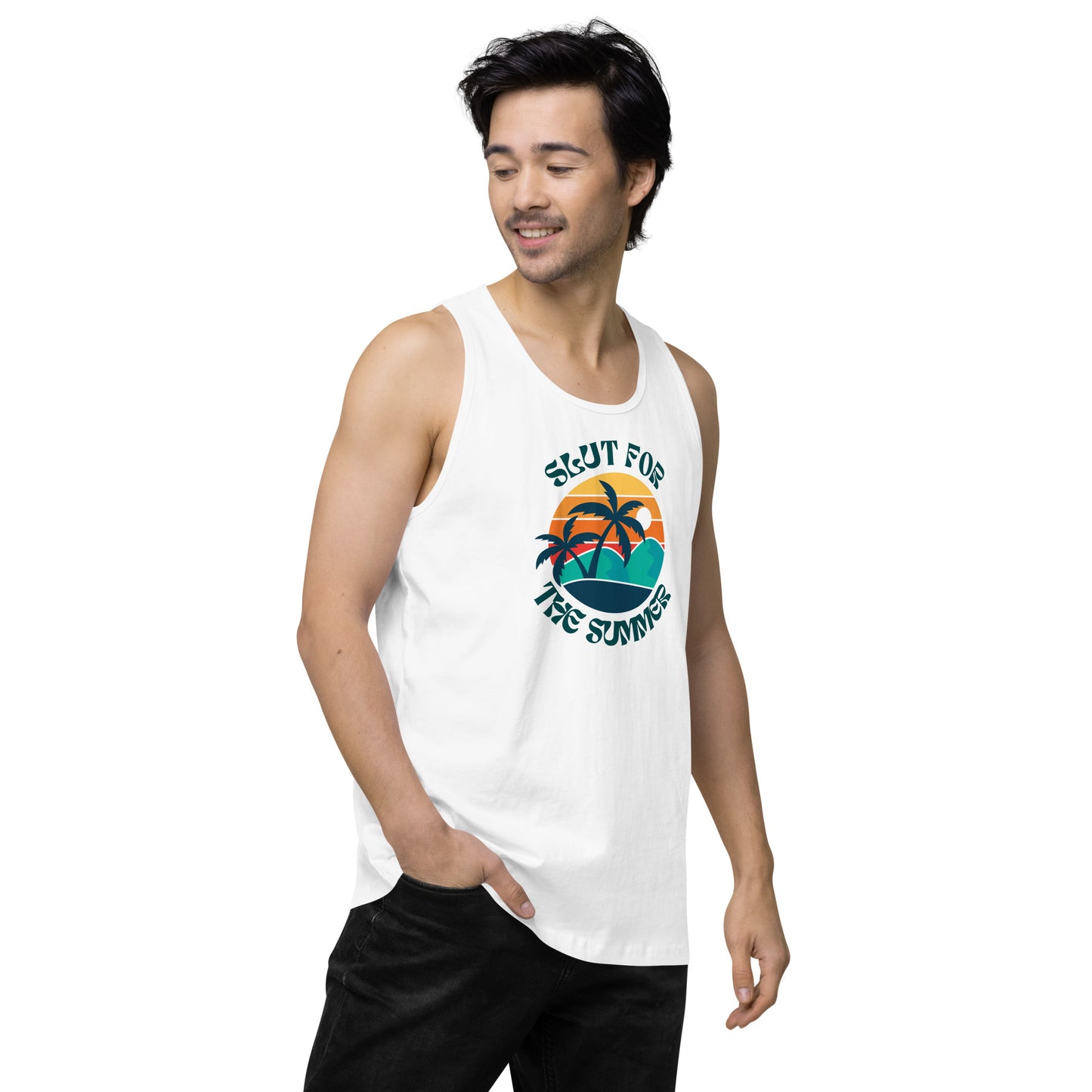 Slut For The Summer - Men’s premium tank top