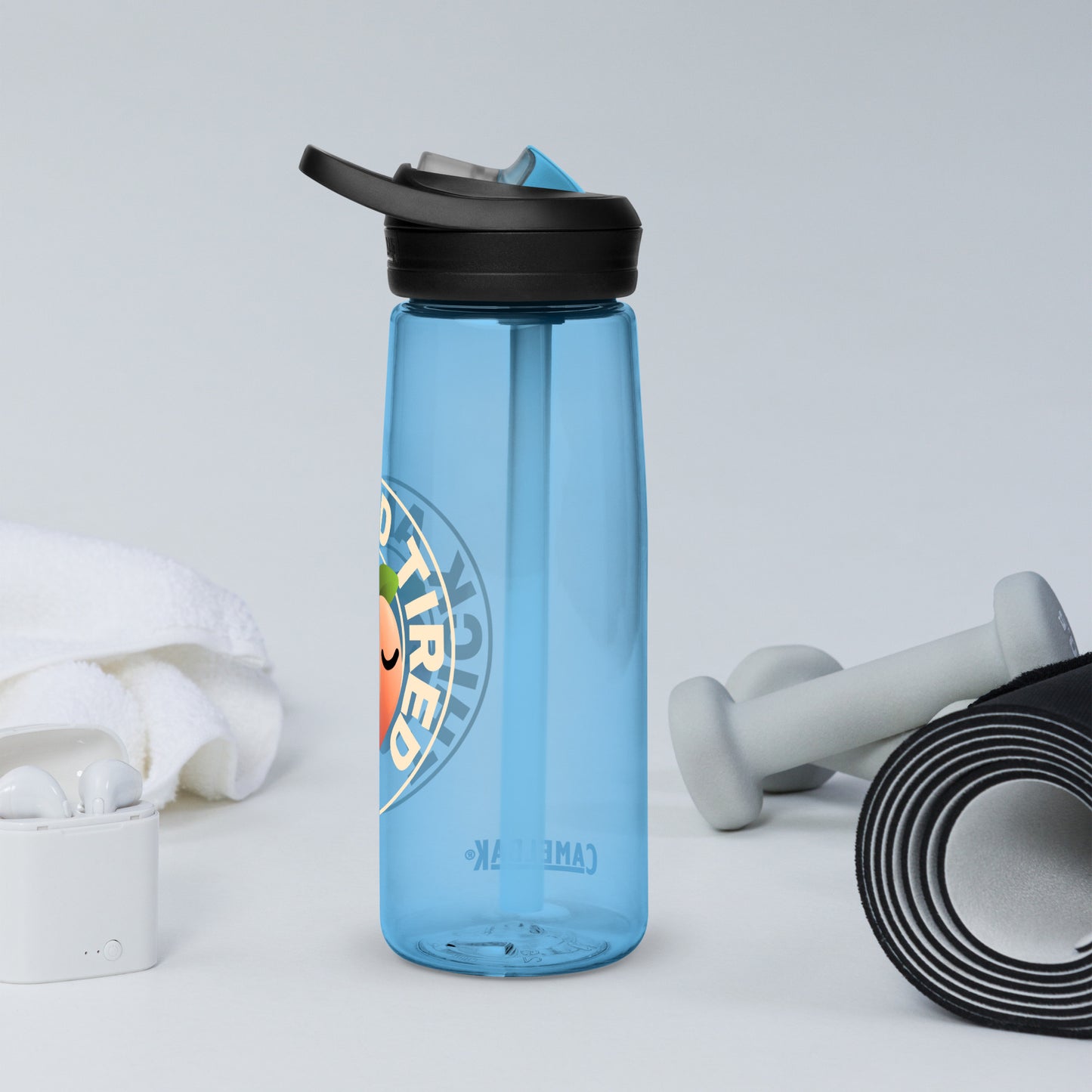 Thick and Tired - Sports water bottle