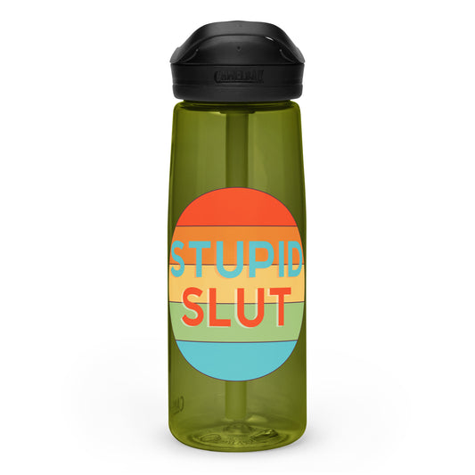 Stupid Slut - Sports water bottle