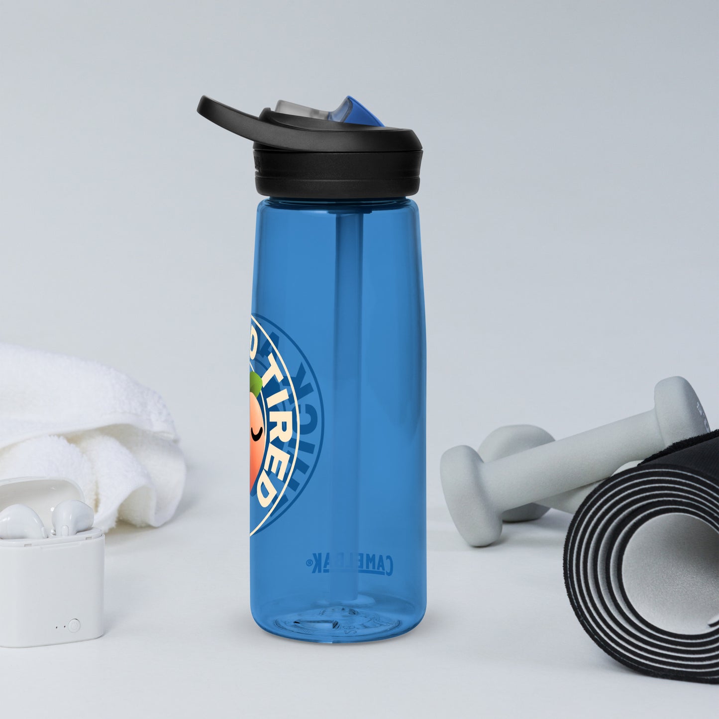 Thick and Tired - Sports water bottle