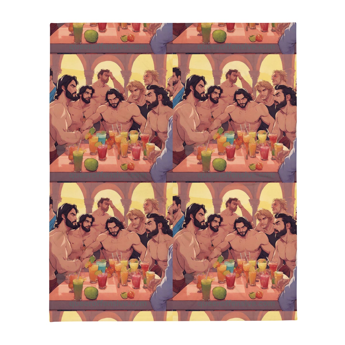 Gay Fruit Drinks Party - Throw Blanket