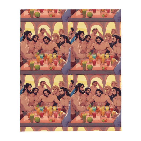 Gay Fruit Drinks Party - Throw Blanket