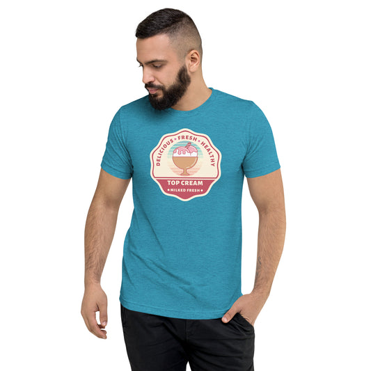 Delicious Fresh Healthy - Top Cream - Milked Fresh - Short sleeve t-shirt