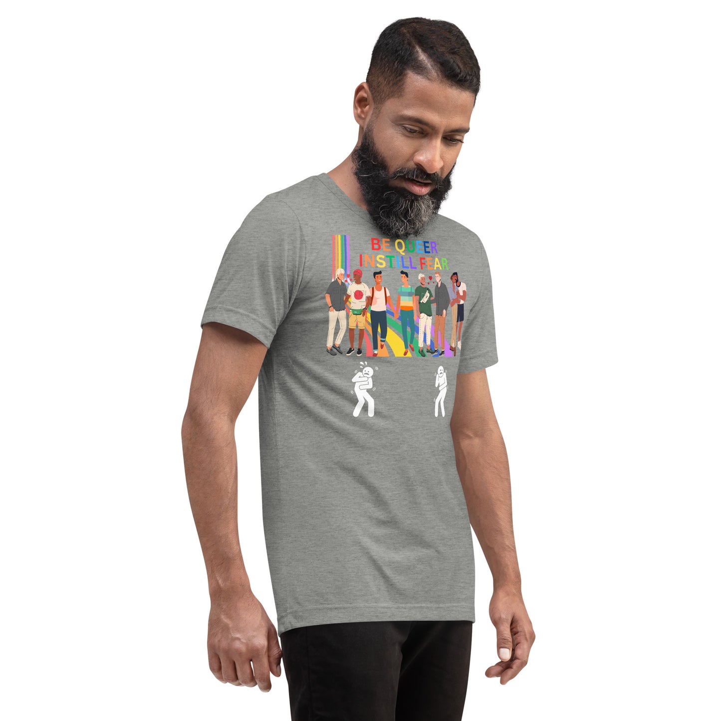 Be Queer Instill Fear - Short sleeve t-shirt