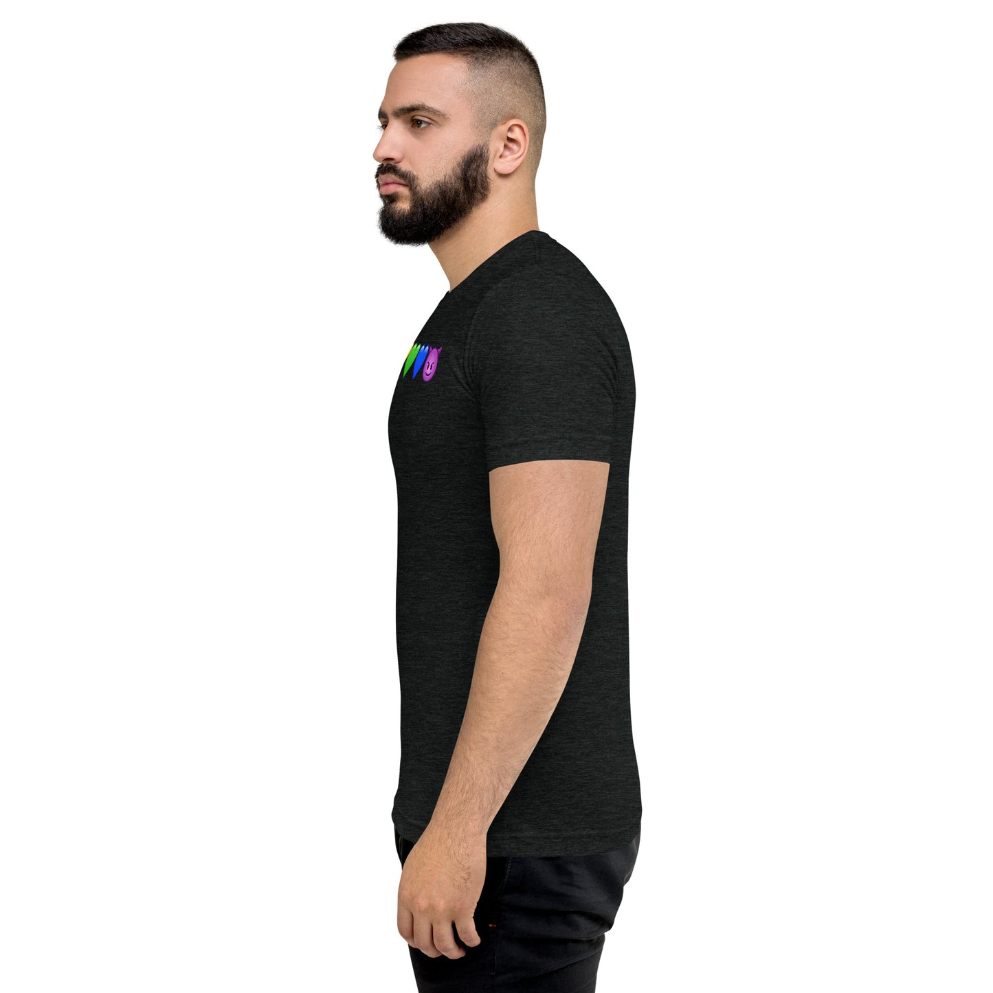 Rainbow Hearts & Emoji shirt - Mens short sleeve t-shirt