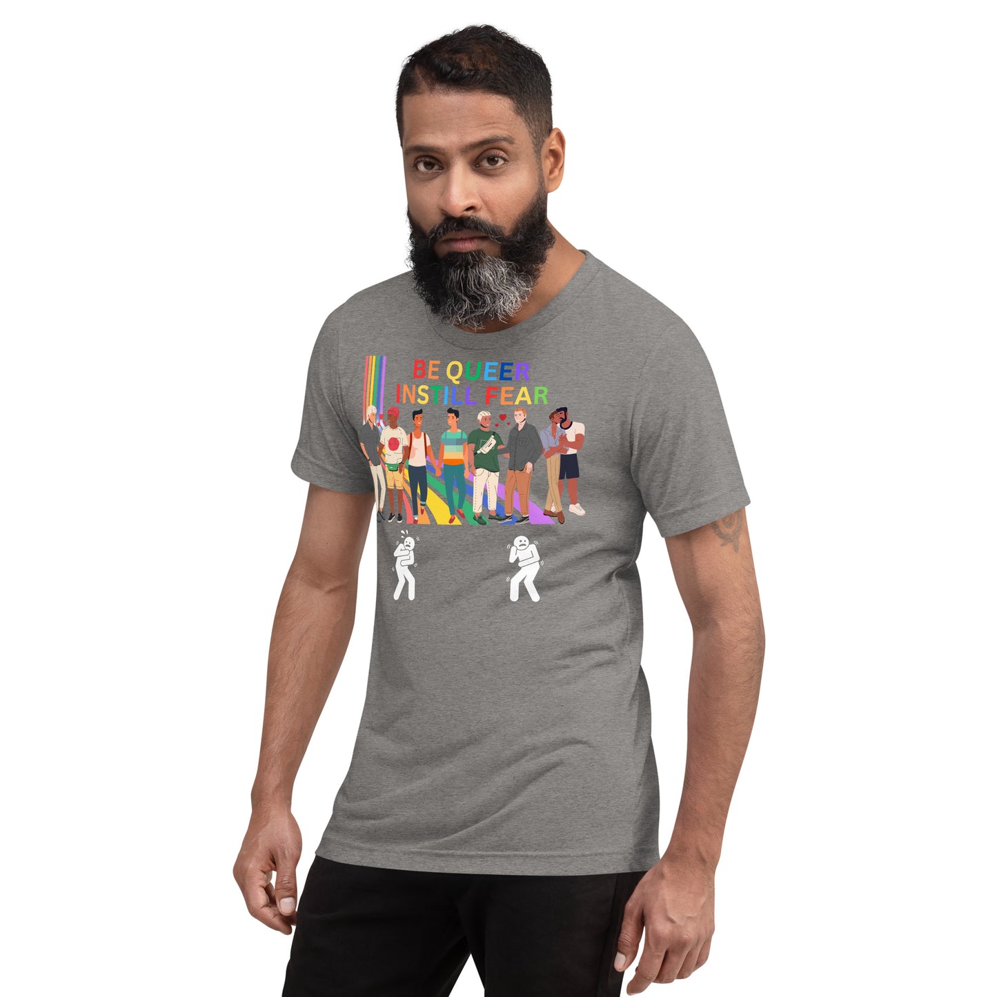 Be Queer Instill Fear - Short sleeve t-shirt