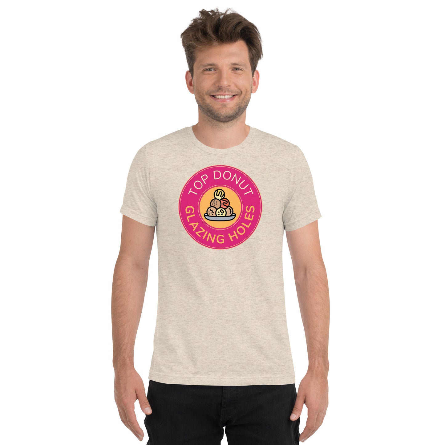 Top Donut Glazing Holes - Short sleeve t-shirt