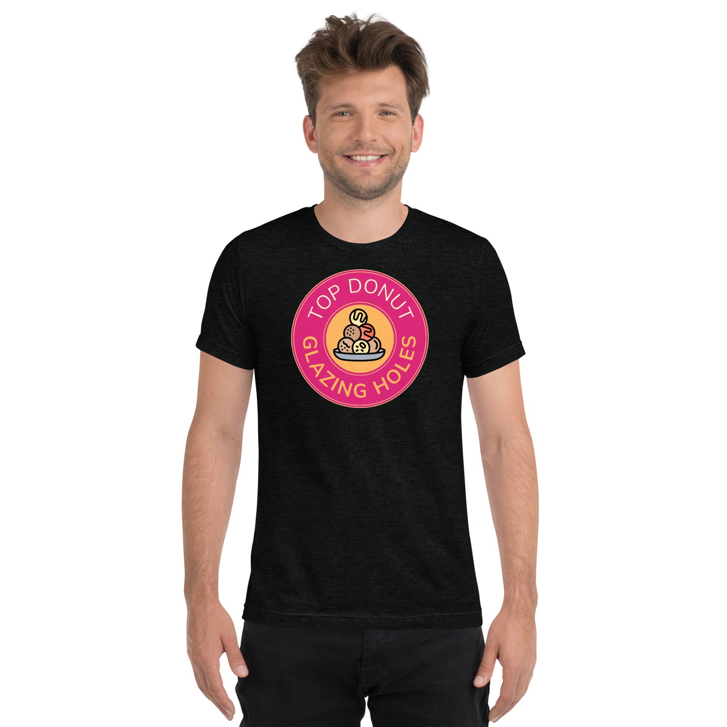 Top Donut Glazing Holes - Short sleeve t-shirt