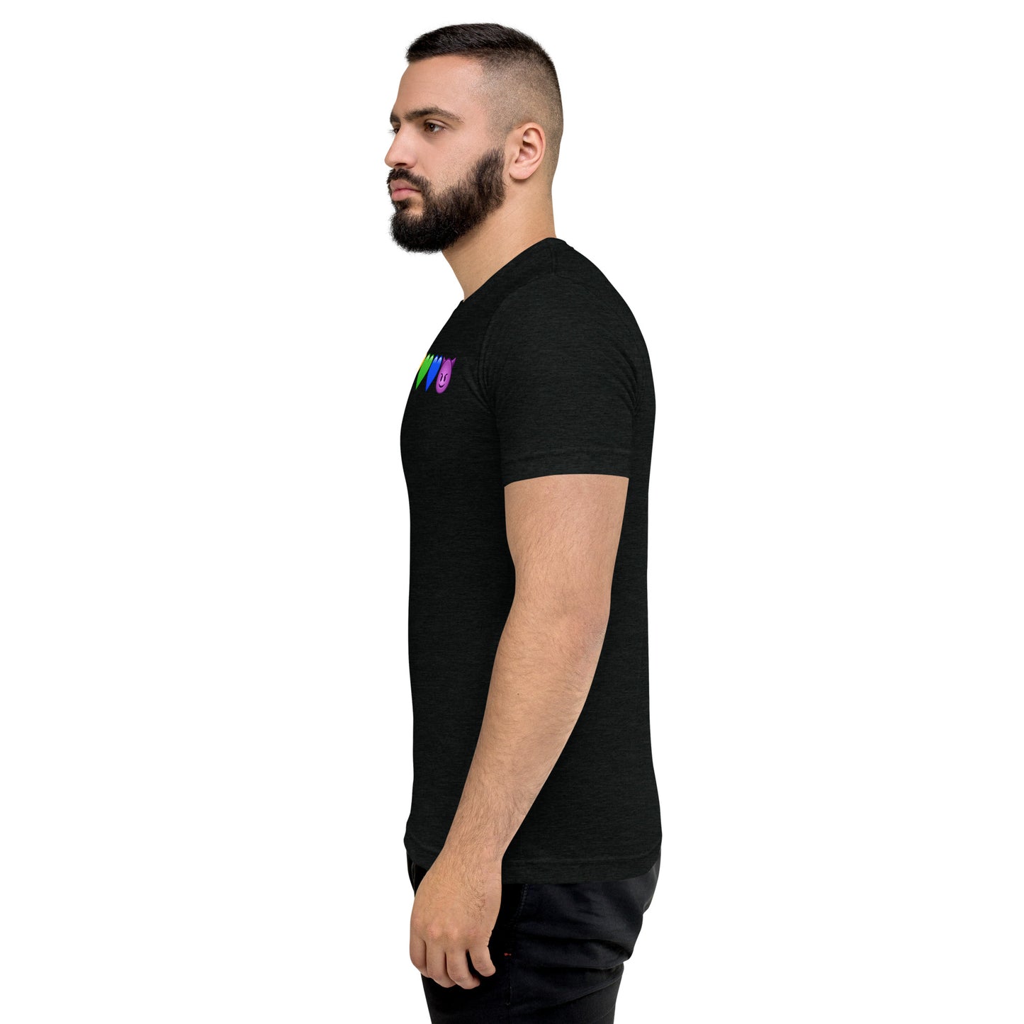 Rainbow Hearts & Emoji shirt - Mens short sleeve t-shirt